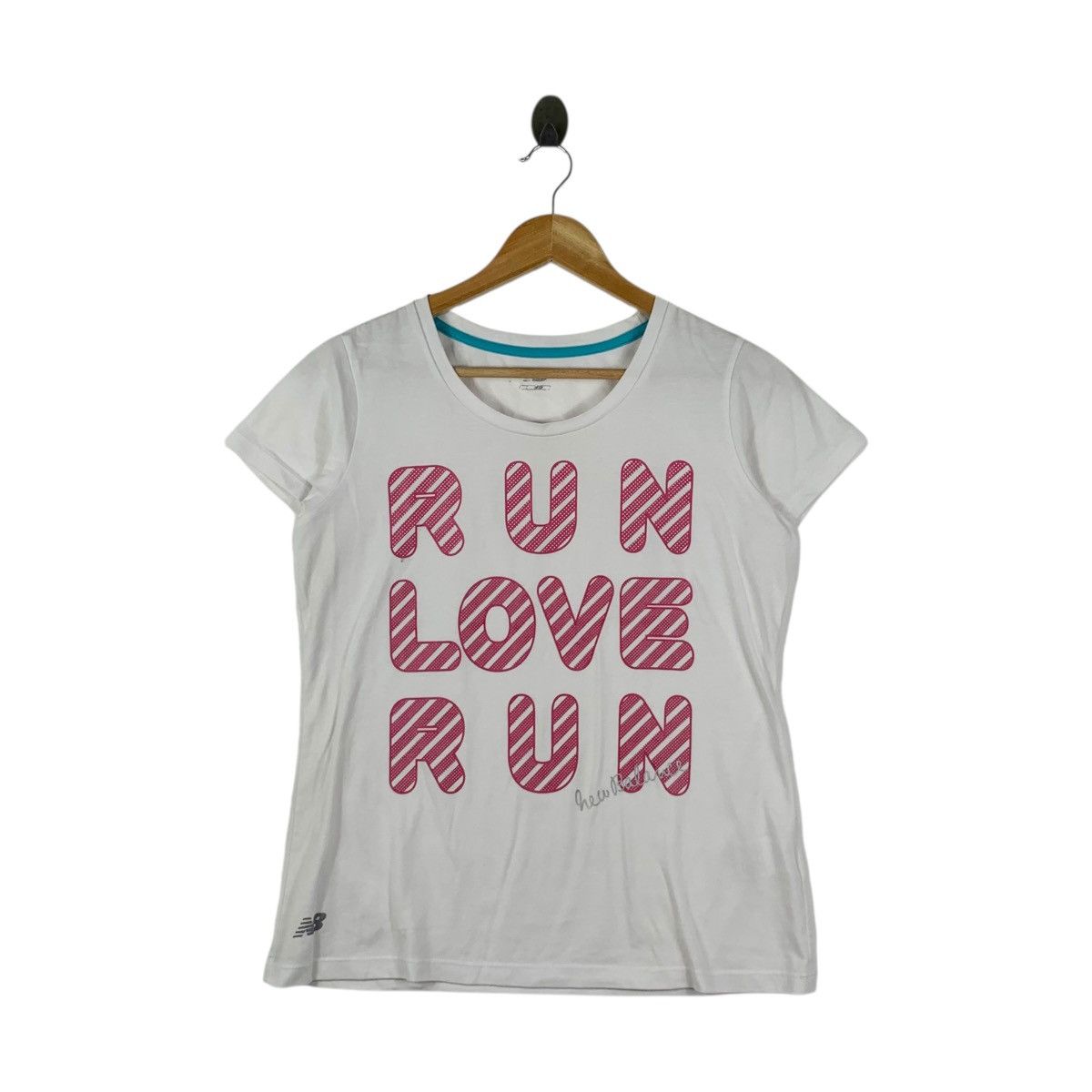 New Balance NEW BALANCE x JASPO Run Love Run Tee Shirt Top Slim Fit Size S / US 4 / IT 40 - 3 Thumbnail