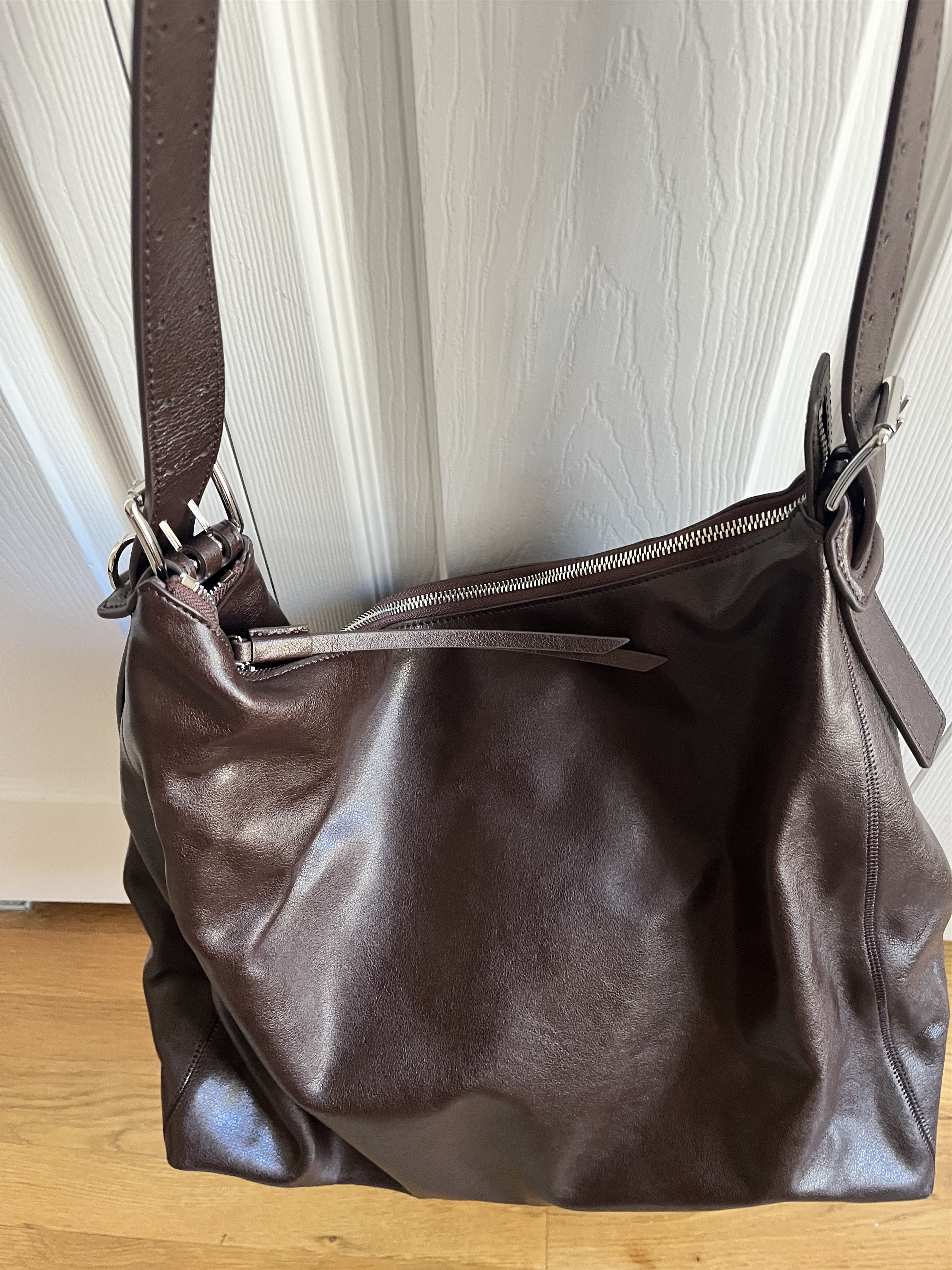 Lemaire BELTED HOBO BAG IN LEATHER Size ONE SIZE - 6 Thumbnail