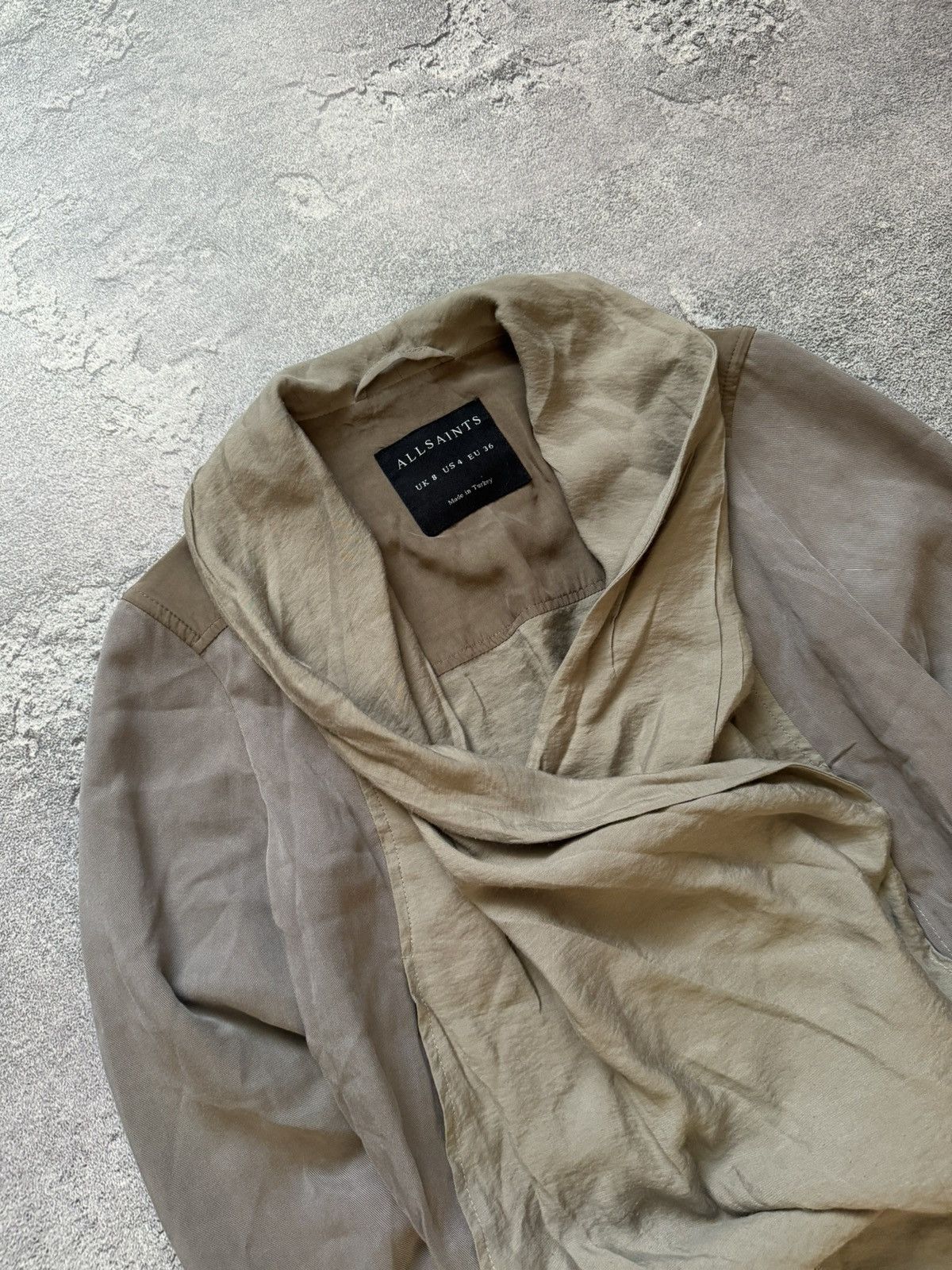 Allsaints × Vintage Allsaints US4 EU36 Kwar jacket knit cardigan sweater cape Size S / US 4 / IT 40 - 2 Thumbnail