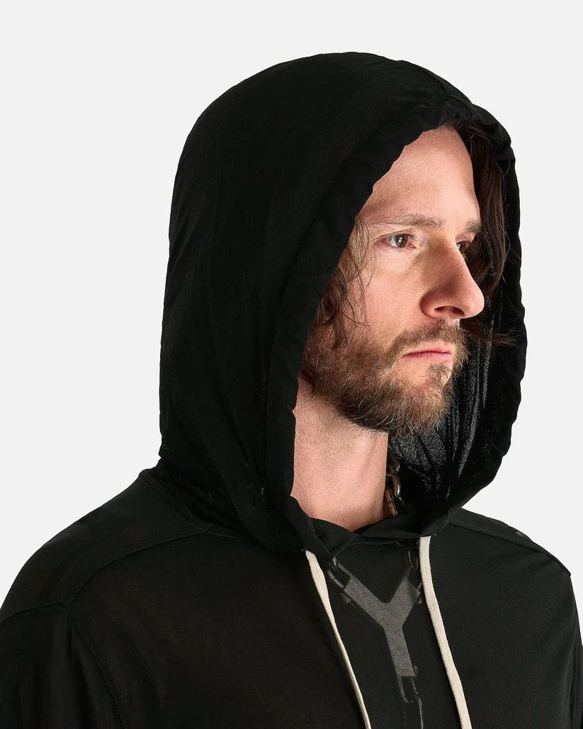 Rick Owens o1s1v1r1oon0825 T-Shirt Hoodie in Black Size US S / EU 44-46 / 1 - 5 Thumbnail