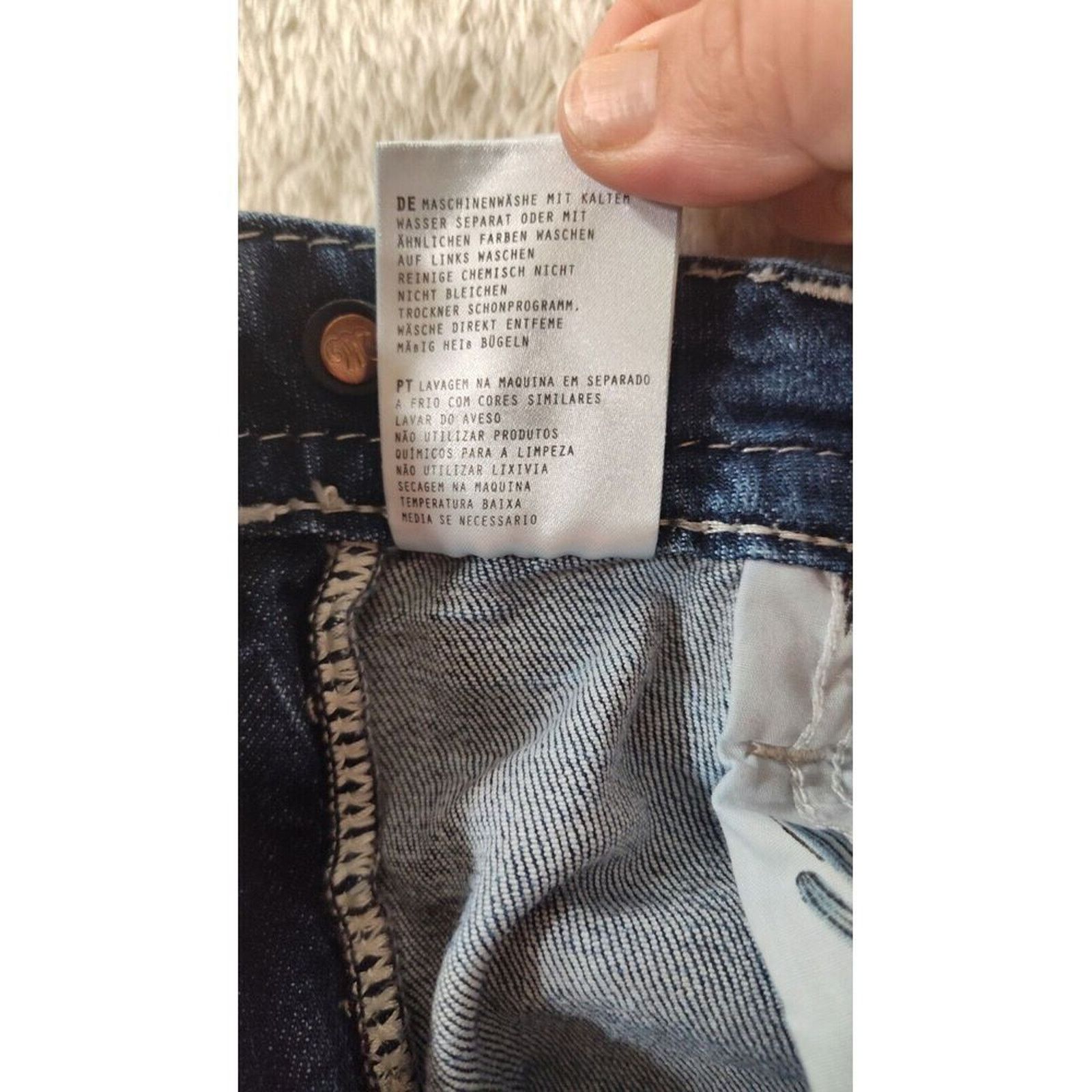 Miss Me Miss Me Straight Womens Jeans 29 Selvedge Bling Distressed Size 29" - 18 Thumbnail