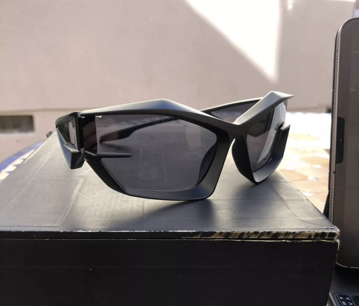 Jewelry Cyber Black Sunglasses Retro Punk Archive Cosplay Jewelry Size ONE SIZE - 1 Thumbnail