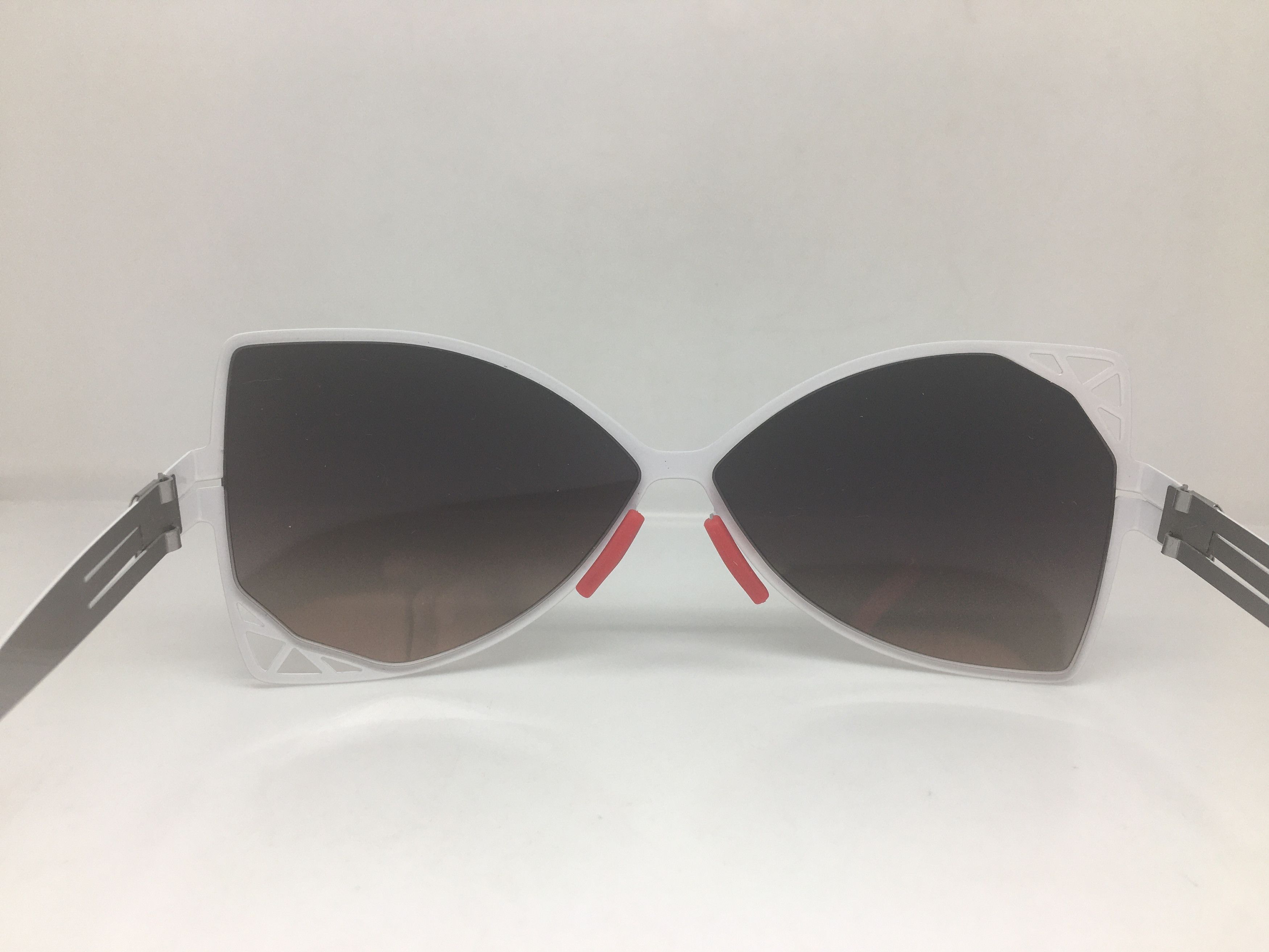 Other White Alloy AsymmetricCat Eye Sunglasses Frame Size ONE SIZE - 4 Thumbnail