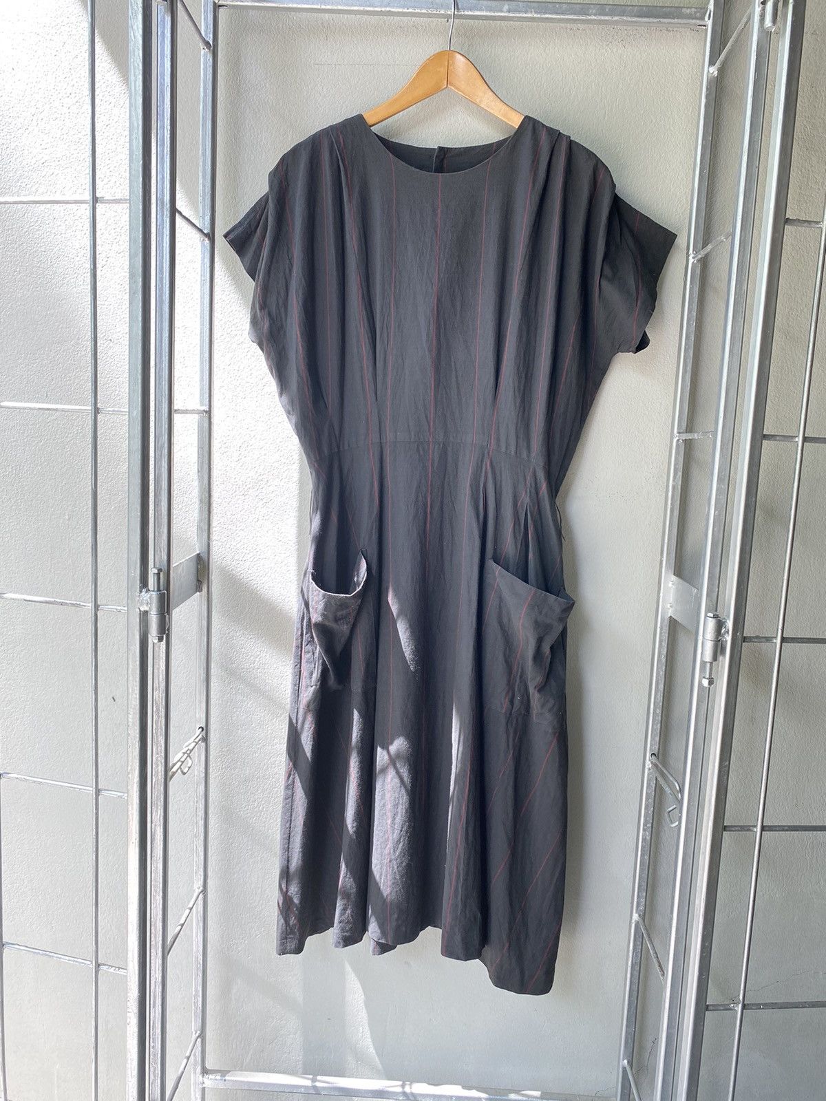 Y's × Yohji Yamamoto Y's Yohji Yamamoto Vintage Black Pocket Dress Size M / US 6-8 / IT 42-44 - 4 Thumbnail