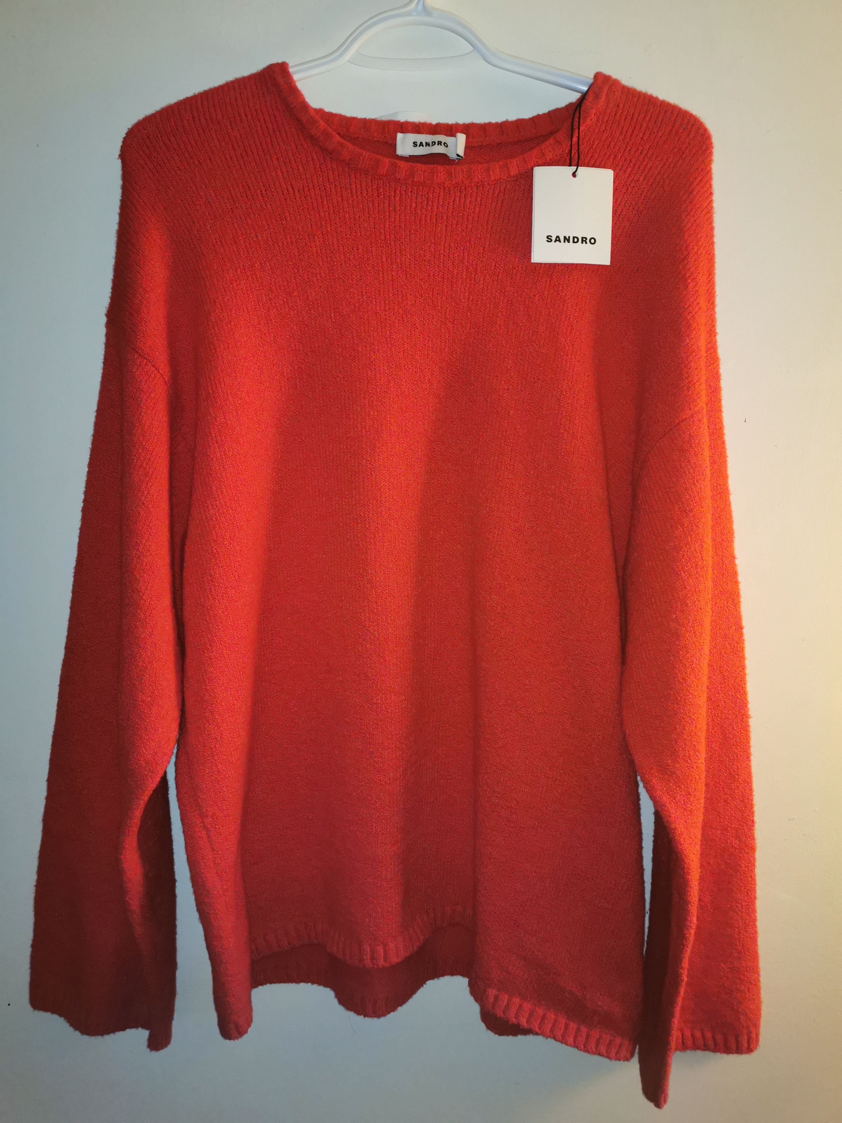 Sandro Sandro/Sandro Paris red sweater/crewneck/sweatshirt/pullover Size US M / EU 48-50 / 2 - 1 Thumbnail
