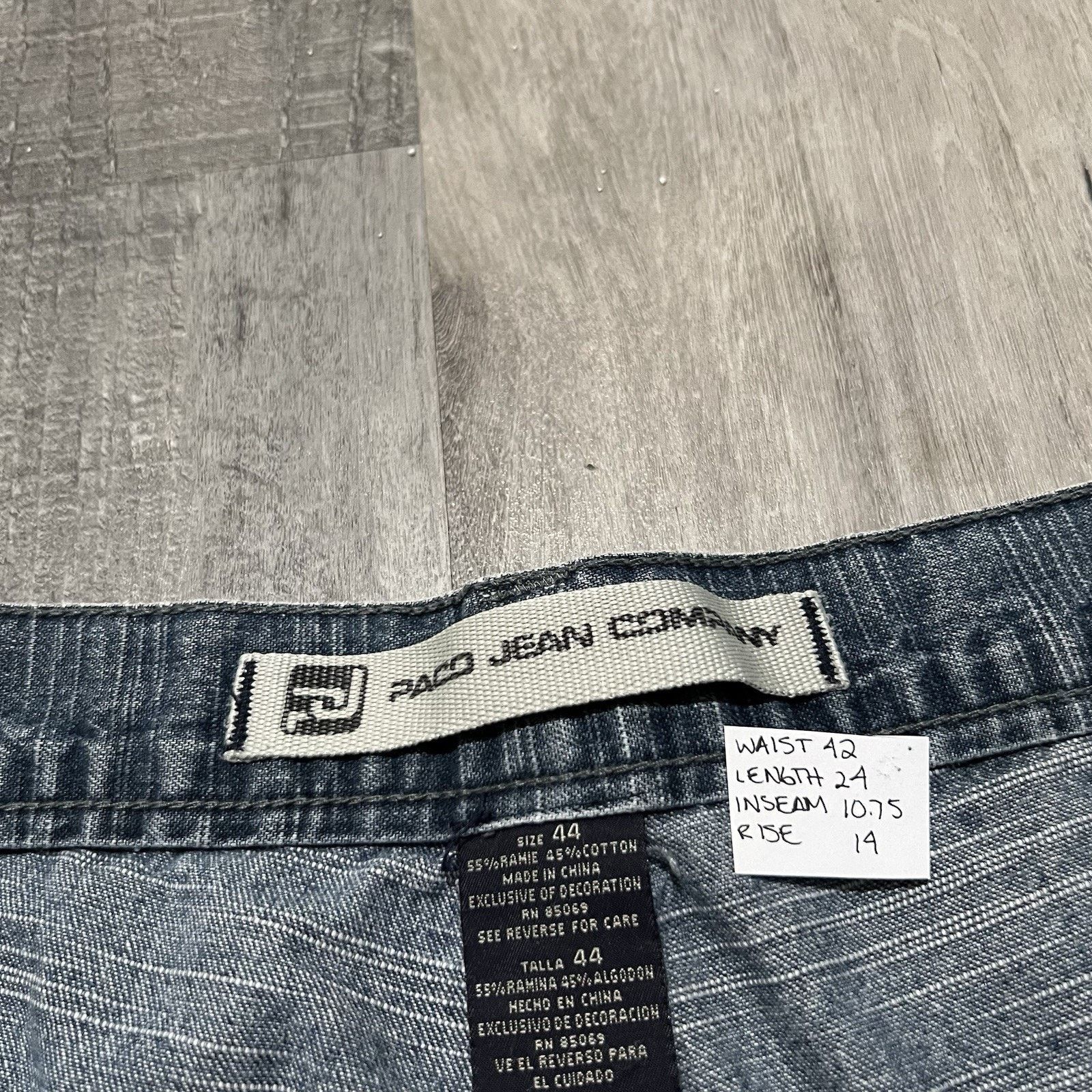 Vintage Vintage Y2K Paco Jeans Company Baggy Fit Denim Cargo Jorts Size US 42 / EU 58 - 5 Thumbnail