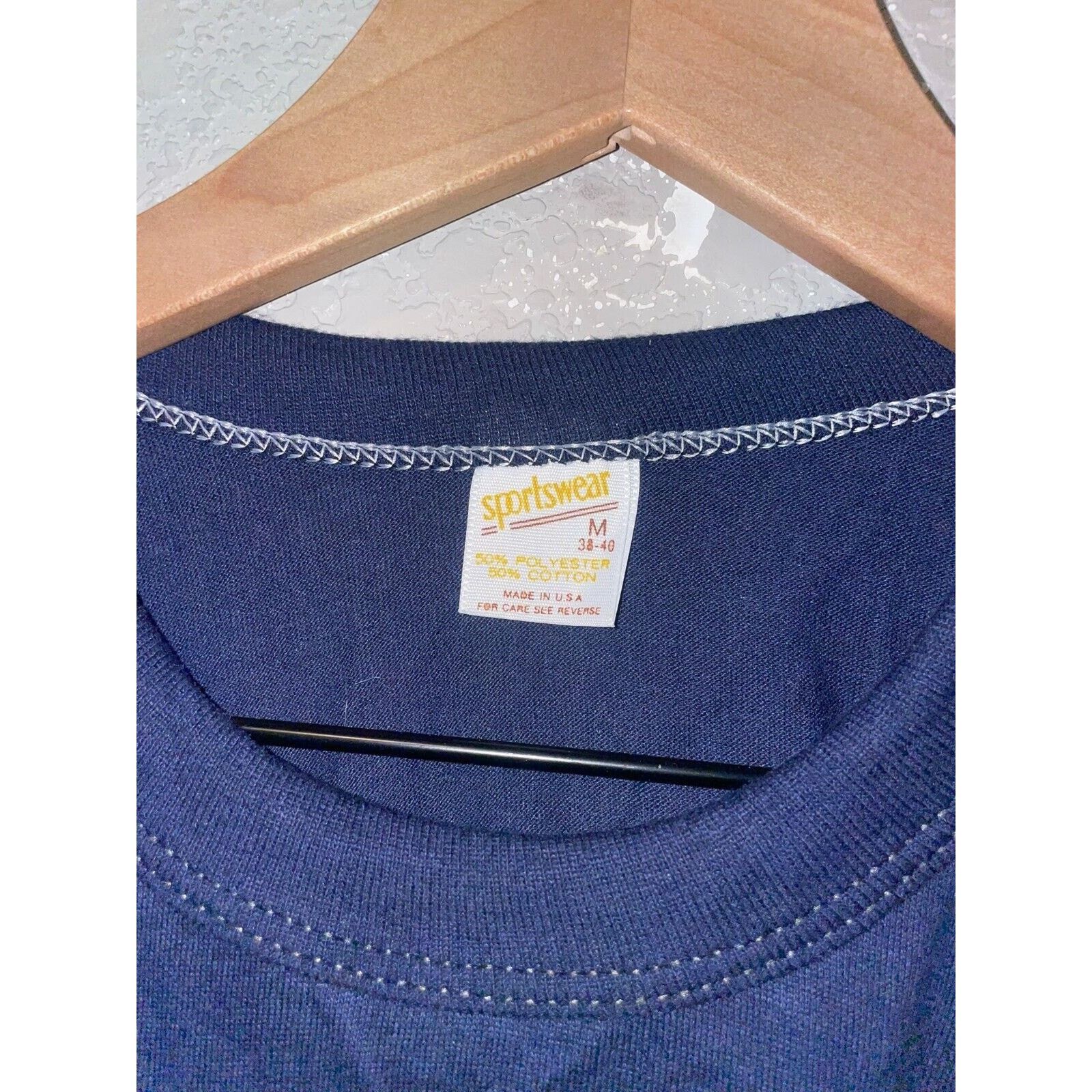 Vintage Vintage Womens Phoenix Shirt Blue Crop Top Tee 80s 1982 Size M / US 6-8 / IT 42-44 - 7 Thumbnail