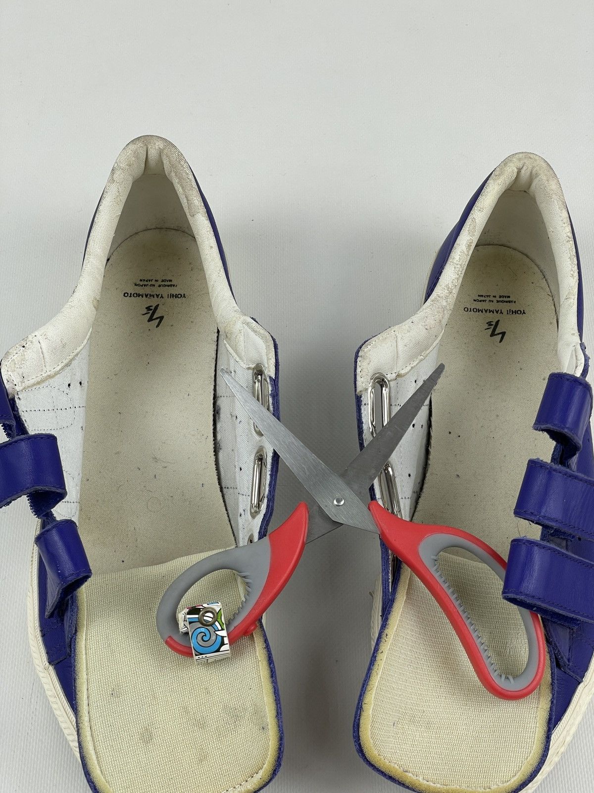 Kansai Yamamoto Y2K Y'S Japan Leather Strap Hook-Loop Sneakers Low-Top Shoes Size US 11.5 / EU 44-45 - 24 Thumbnail