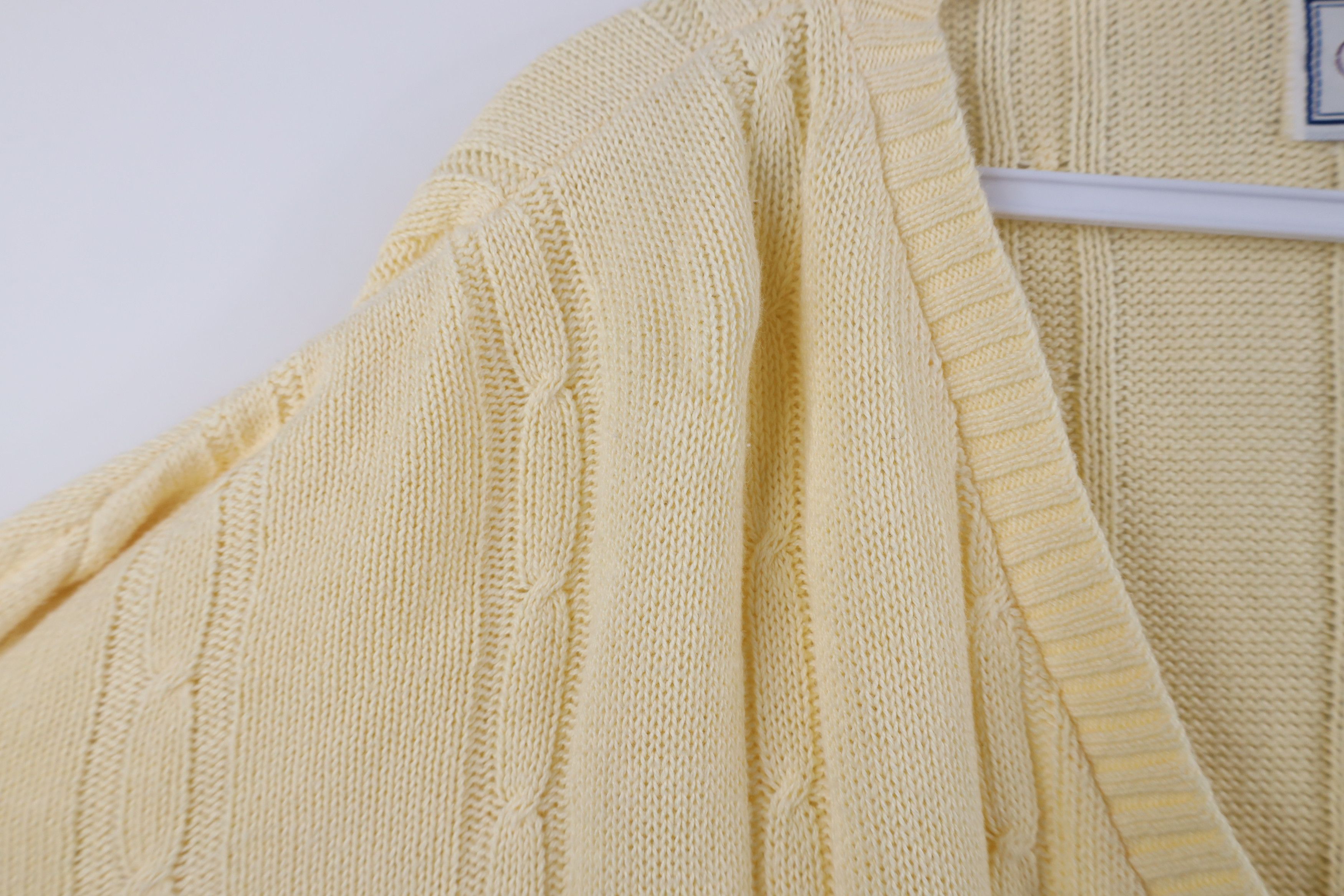 Vintage Vintage 90s Streetwear Cotton Cable Knit Ribbed Sweater USA Size US XL / EU 56 / 4 - 5 Thumbnail