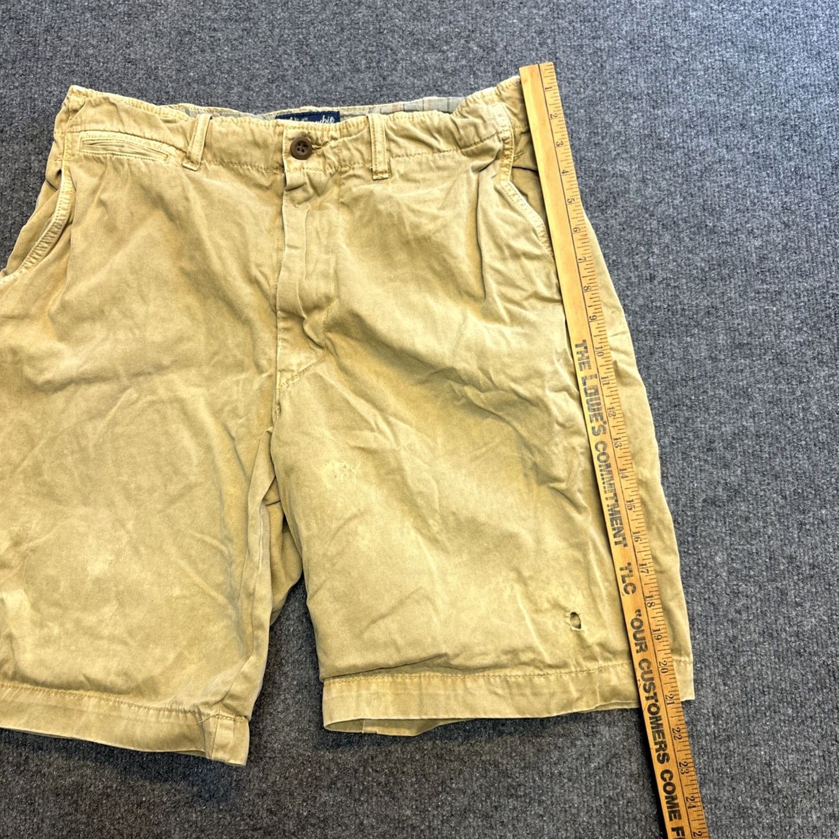 Abercrombie & Fitch VINTAGE Abercrombie & Fitch Shorts Men 32 Beige Cargo Drawstring Pockets 90s Military Outdoor Casual Workwear Size US 32 / EU 48 - 6 Thumbnail