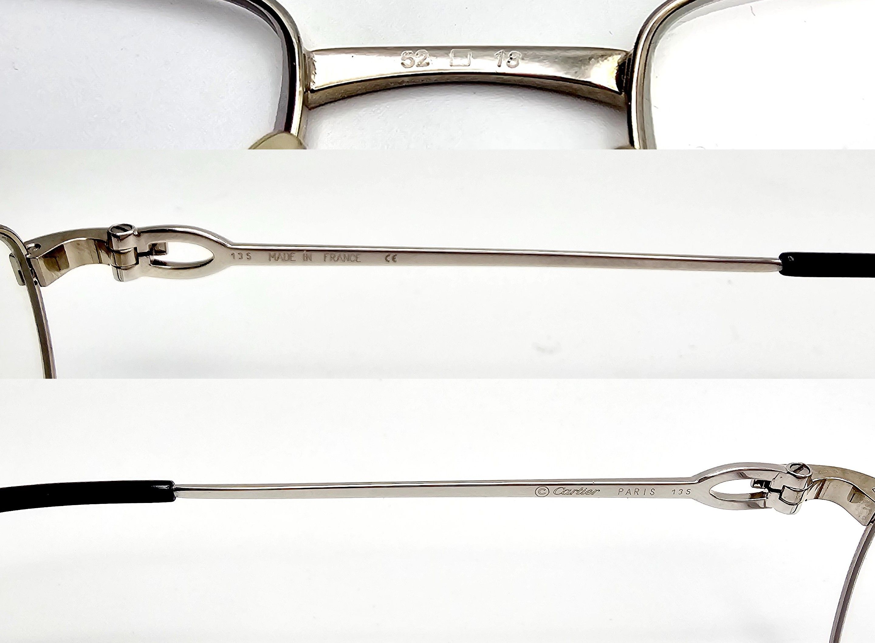 Cartier NEW! Cartier C-Decor Full Rim Silver Glasses Size ONE SIZE - 15 Thumbnail