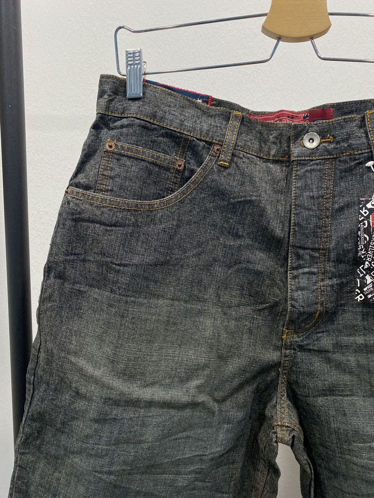 Vintage JORTS Vintage 90’s Quikjean Wide Baggy Shorts #cyber24 Size US 33 - 4 Thumbnail