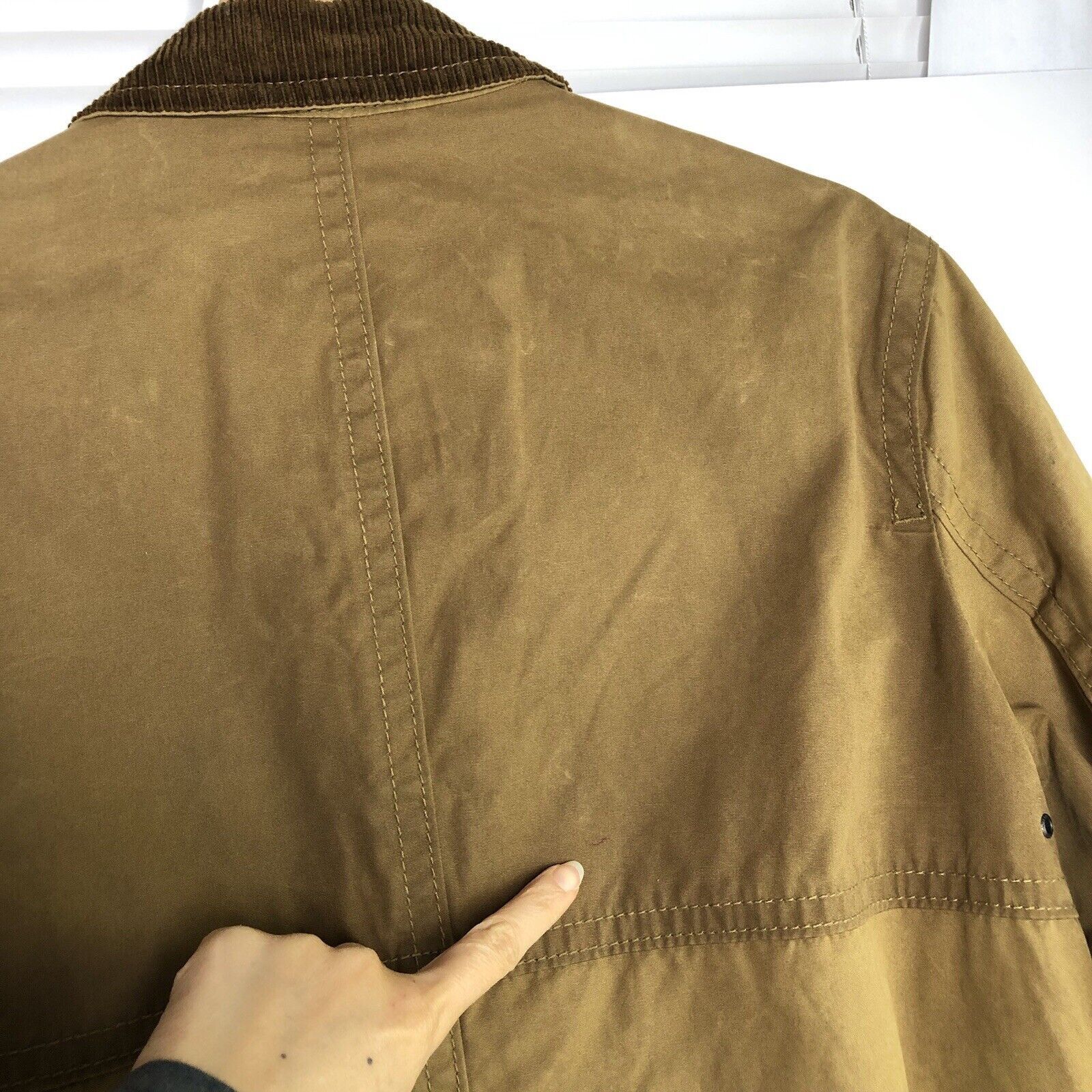 American Eagle Outfitters AEO Jacket Men S/P Chore Barn Coat Tan Corduroy Full Zip Vtg Size US S / EU 44-46 / 1 - 7 Thumbnail