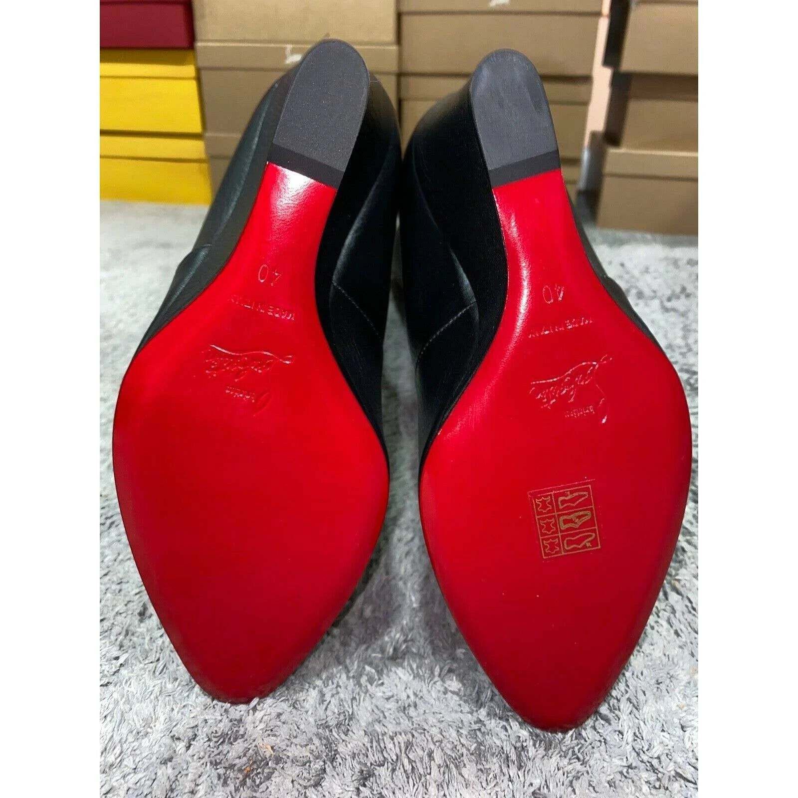 Christian Louboutin Christian Louboutin Civiliza Black Calf Leather Knee High Size US 10 / IT 40 - 12 Thumbnail