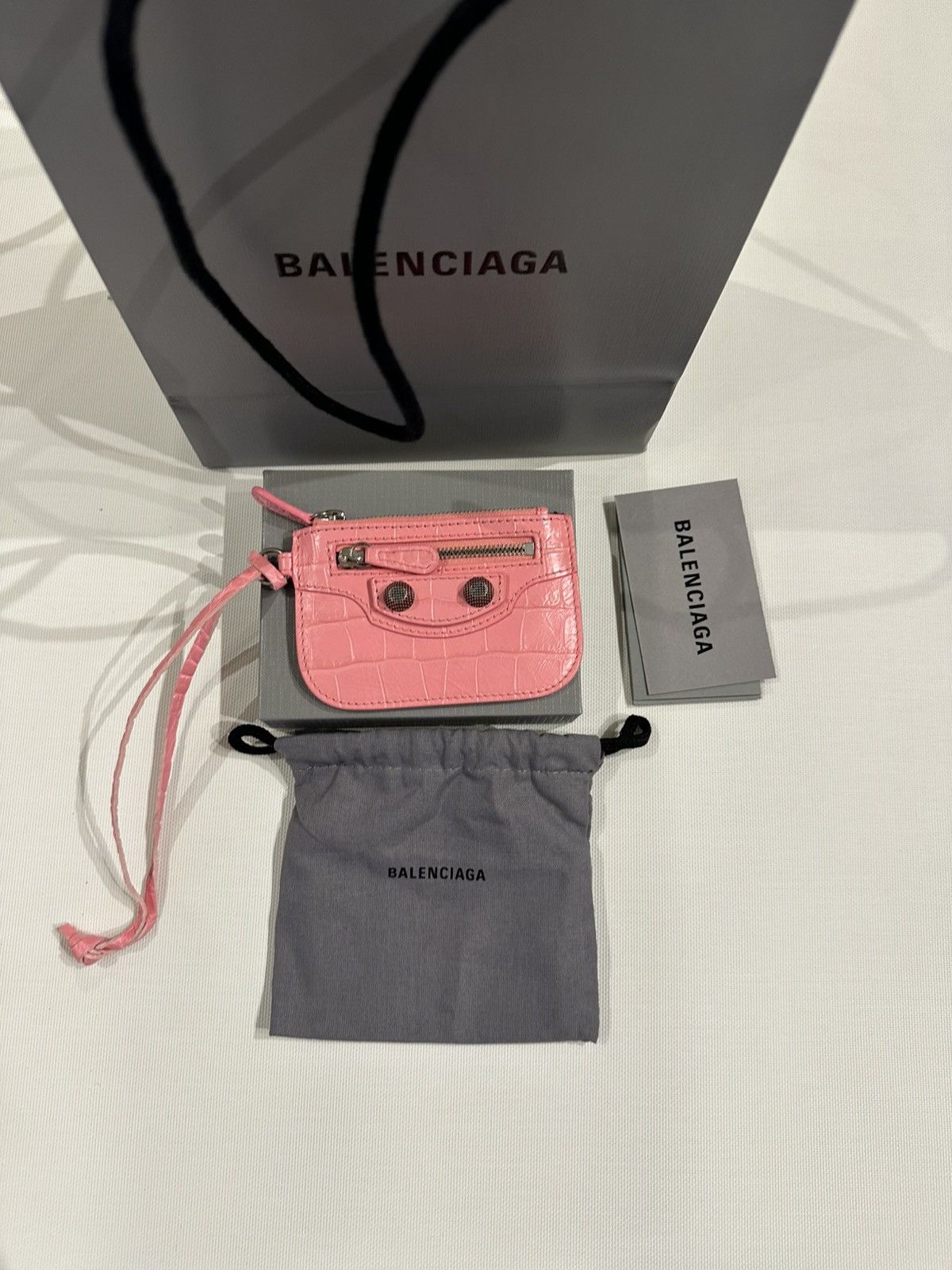 Balenciaga Balenciaga Le cagole crocodile coin purse | Grailed