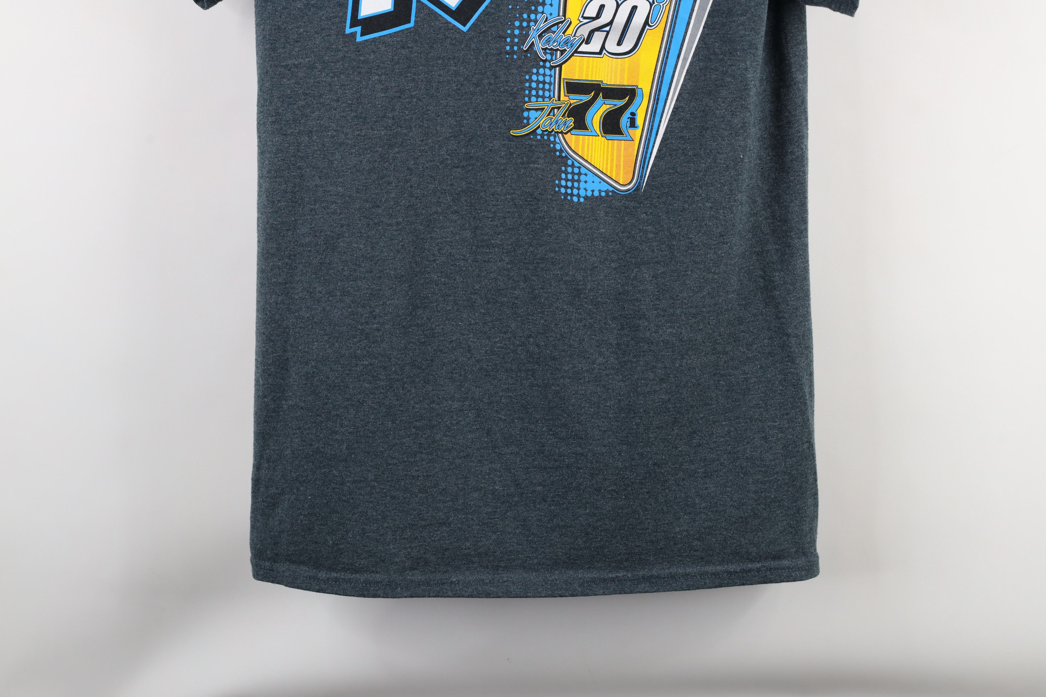 Vintage Y2K Streetwear John and Kelsey Ivy Racing T-Shirt Gray Size M / US 6-8 / IT 42-44 - 3 Thumbnail