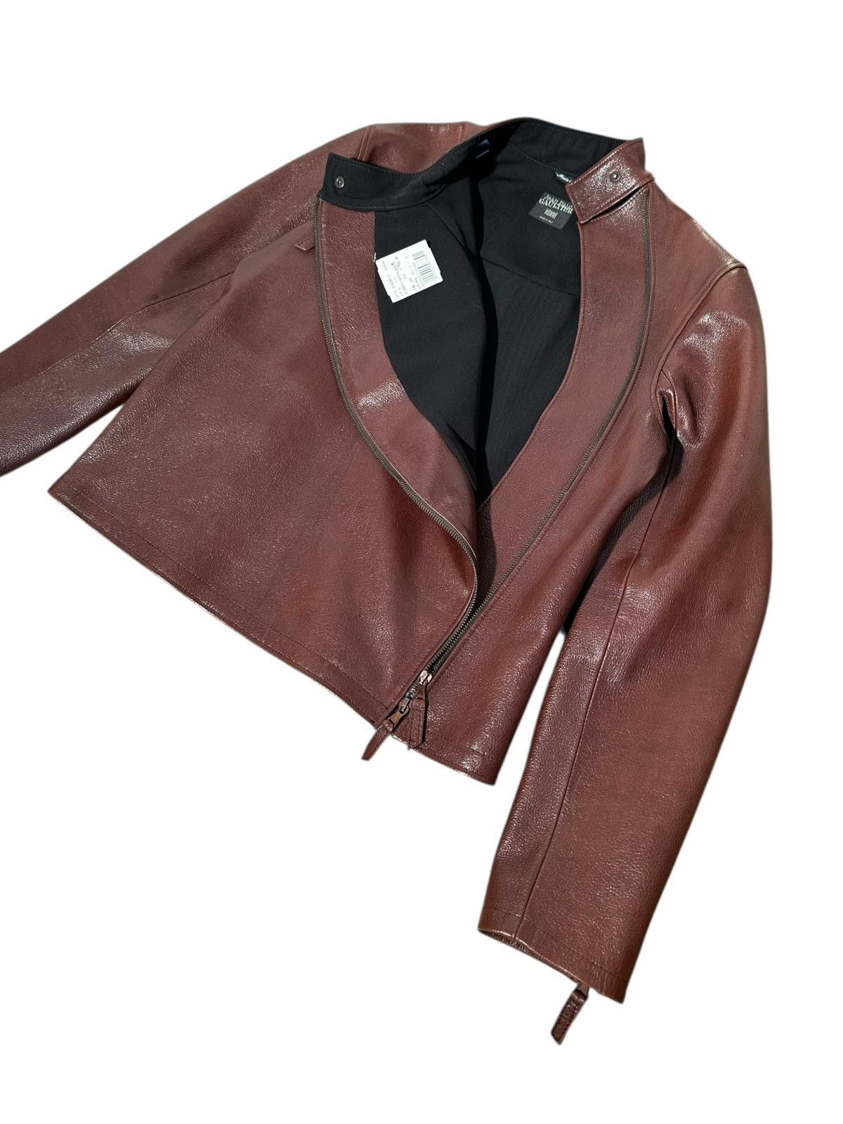Jean Paul Gaultier Jean Paul Gaultier Homme Brown Leather Moto Jacket (2002) Size US L / EU 52-54 / 3 - 4 Thumbnail