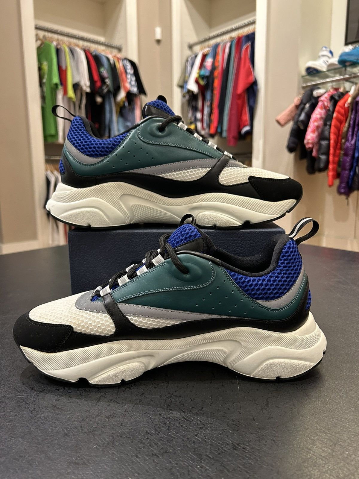Dior Dior B23 Teal/Blue Size US 12 / EU 45 - 2 Thumbnail
