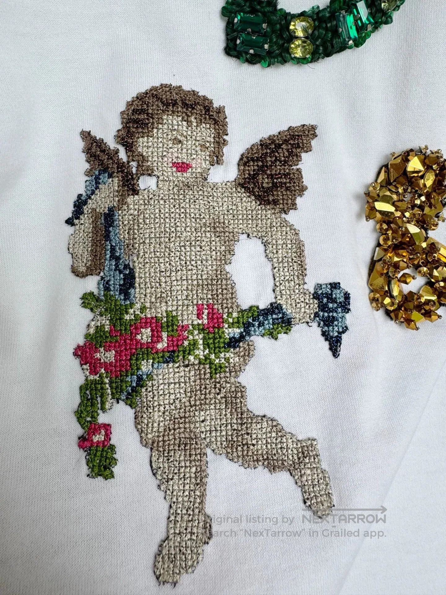 Dolce & Gabbana Dolce&Gabbana Angel Embroidery T-Shirt. Size XS / US 0-2 / IT 36-38 - 6 Thumbnail