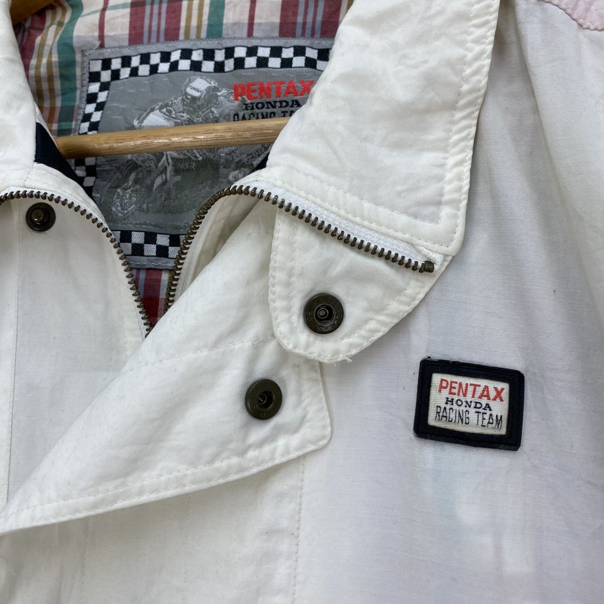 Honda 🐐 vintage 90s Pentax Honda Racing Team bomber jacket Size US M / EU 48-50 / 2 - 5 Thumbnail