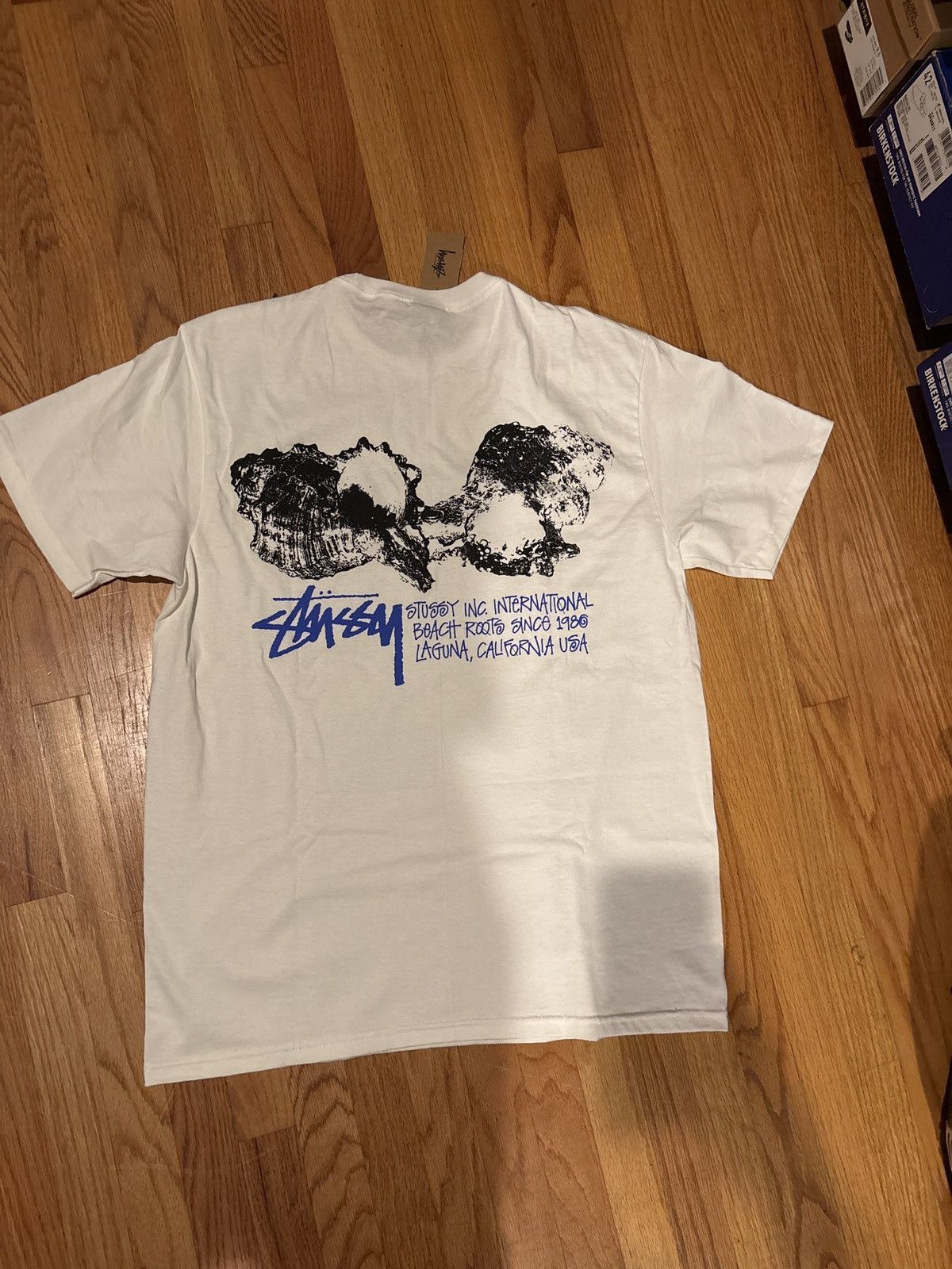 Stussy shells white tee medium
