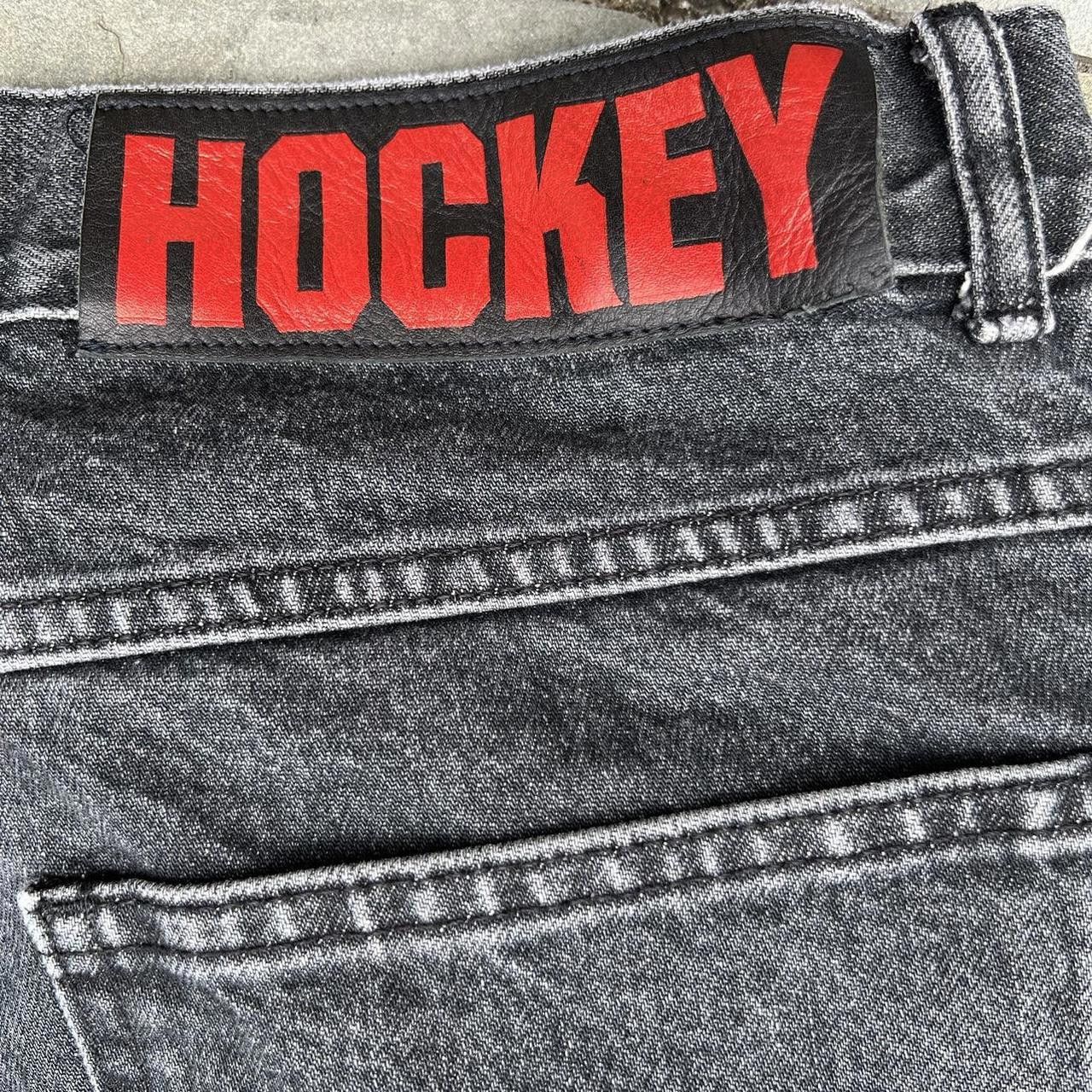 Hockey Skateboards Hockey Double Knee Black Washed Denim Jeans Size US 38 / EU 54 - 7 Thumbnail