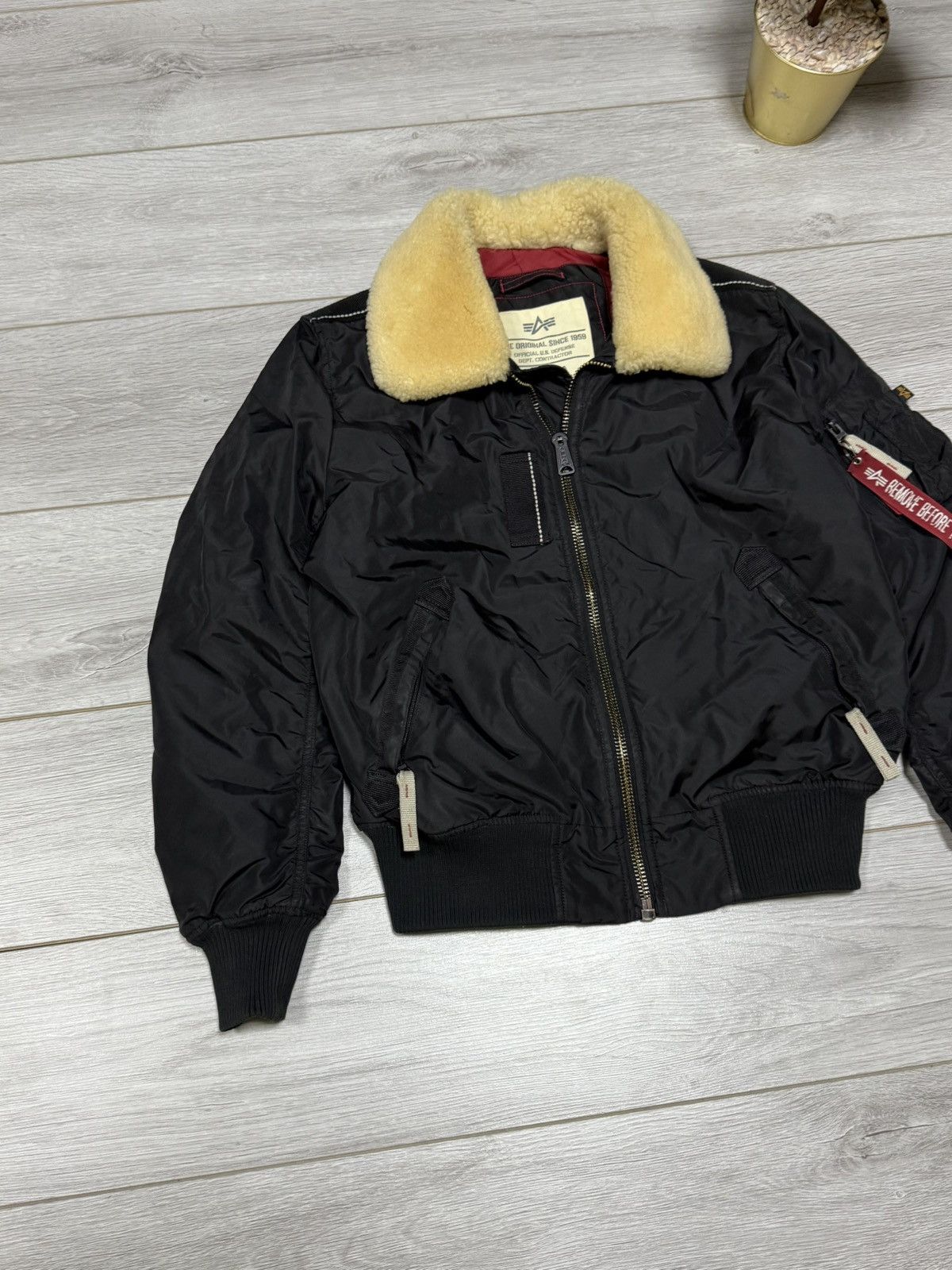 Alpha Industries Alpha Industries fur bomber zip jacket Size US M / EU 48-50 / 2 - 2 Thumbnail