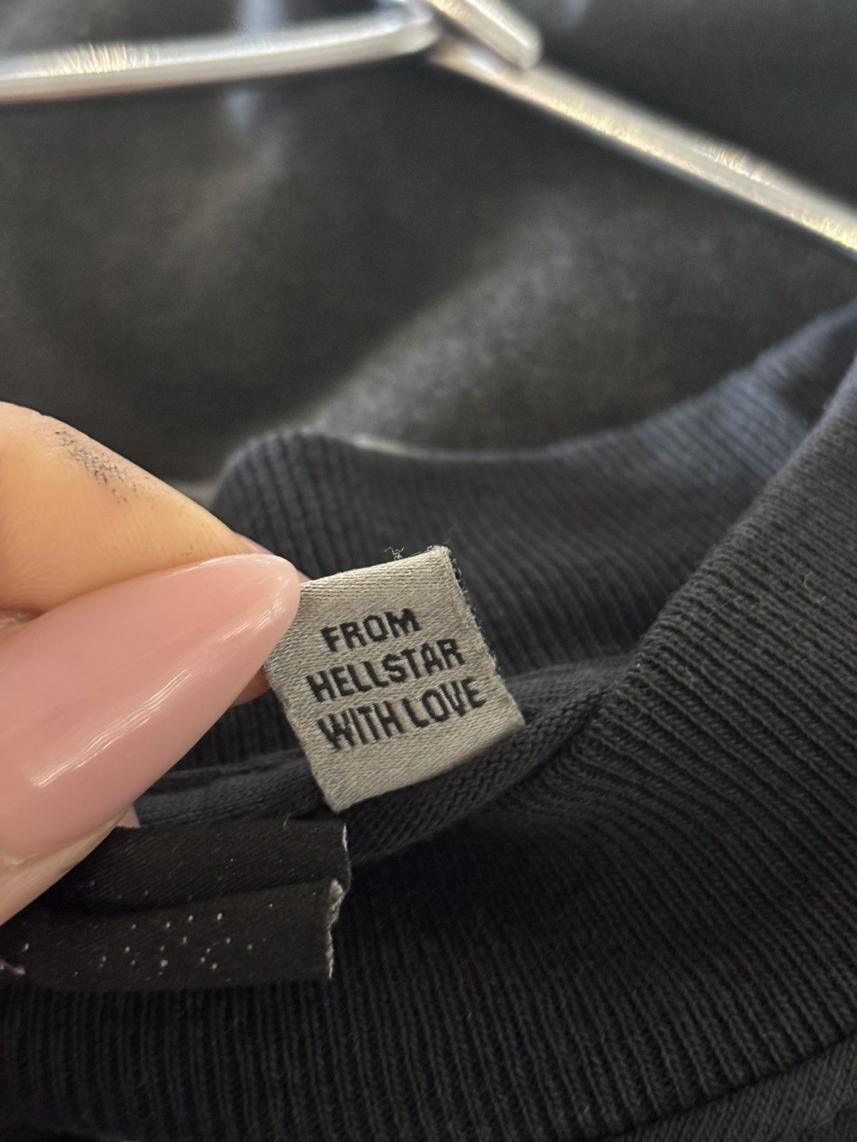HELLSTAR HELLSTAR CURSIVE BLACK LOGO LONG SLEEVE SIZE XS - NEW Size US XS / EU 42 / 0 - 7 Thumbnail