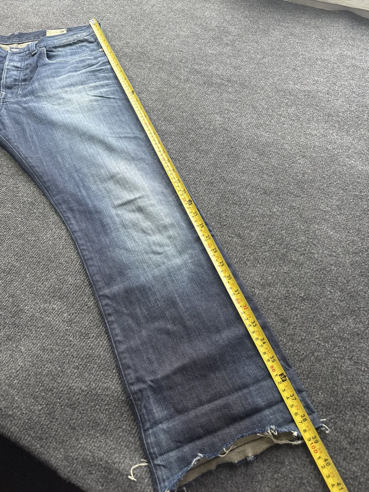 G-Star 00s G-Star 3301 Distressed Raw Hem Y2K SK8 Jeans Fade Denim Size US 32 / EU 48 - 21 Thumbnail