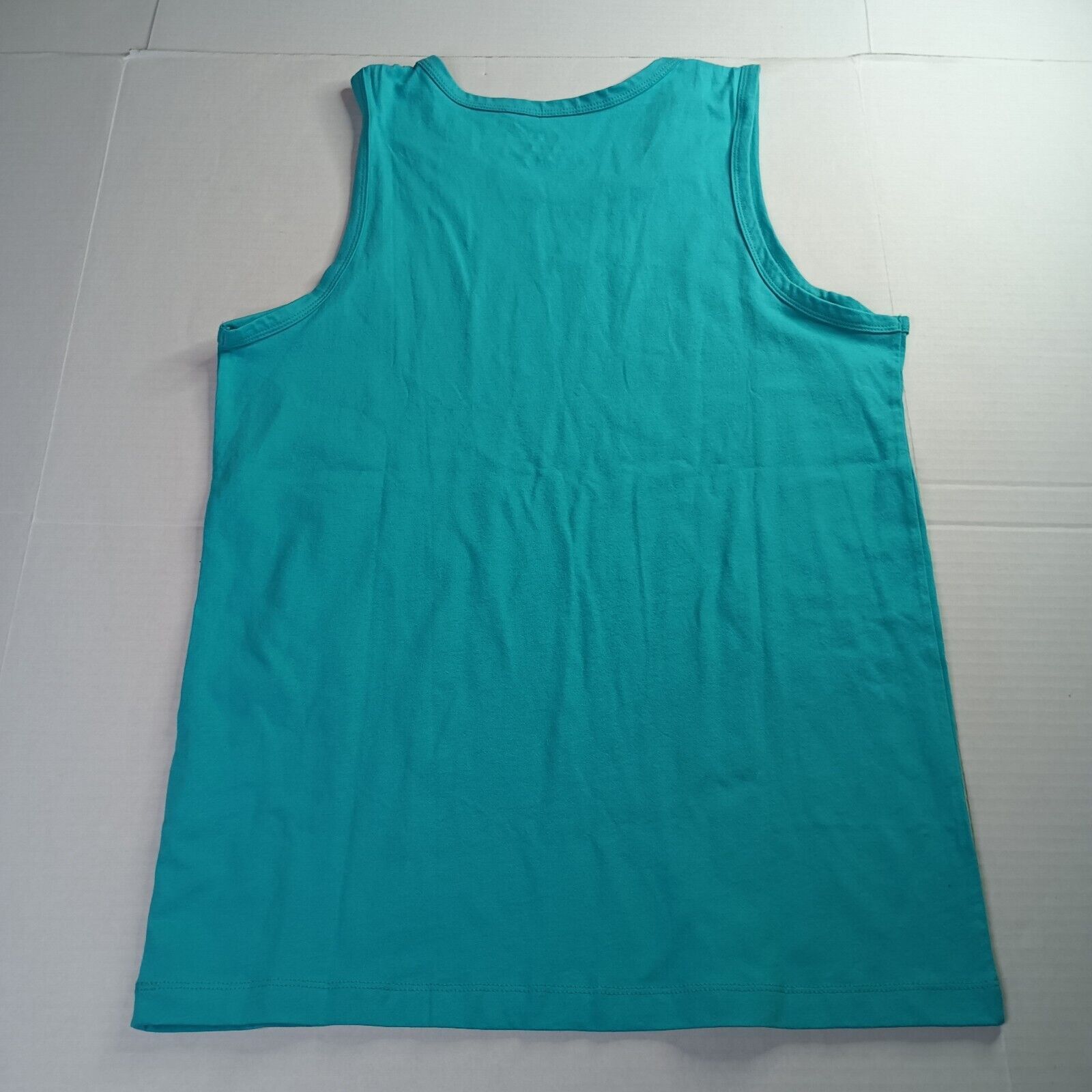 Nike Nike Sportswear Icon Futura Tank Top Men M Teal Green /White Size US M / EU 48-50 / 2 - 7 Thumbnail