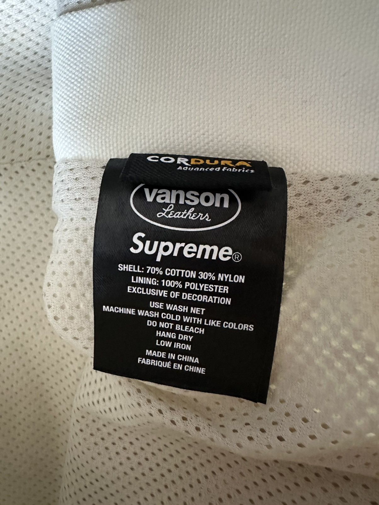 Supreme × Vanson Leathers SUPREME X VANSON LEATHERS CORDURA COTTON PANT WHITE 30 Size US 30 / EU 46 - 8 Thumbnail