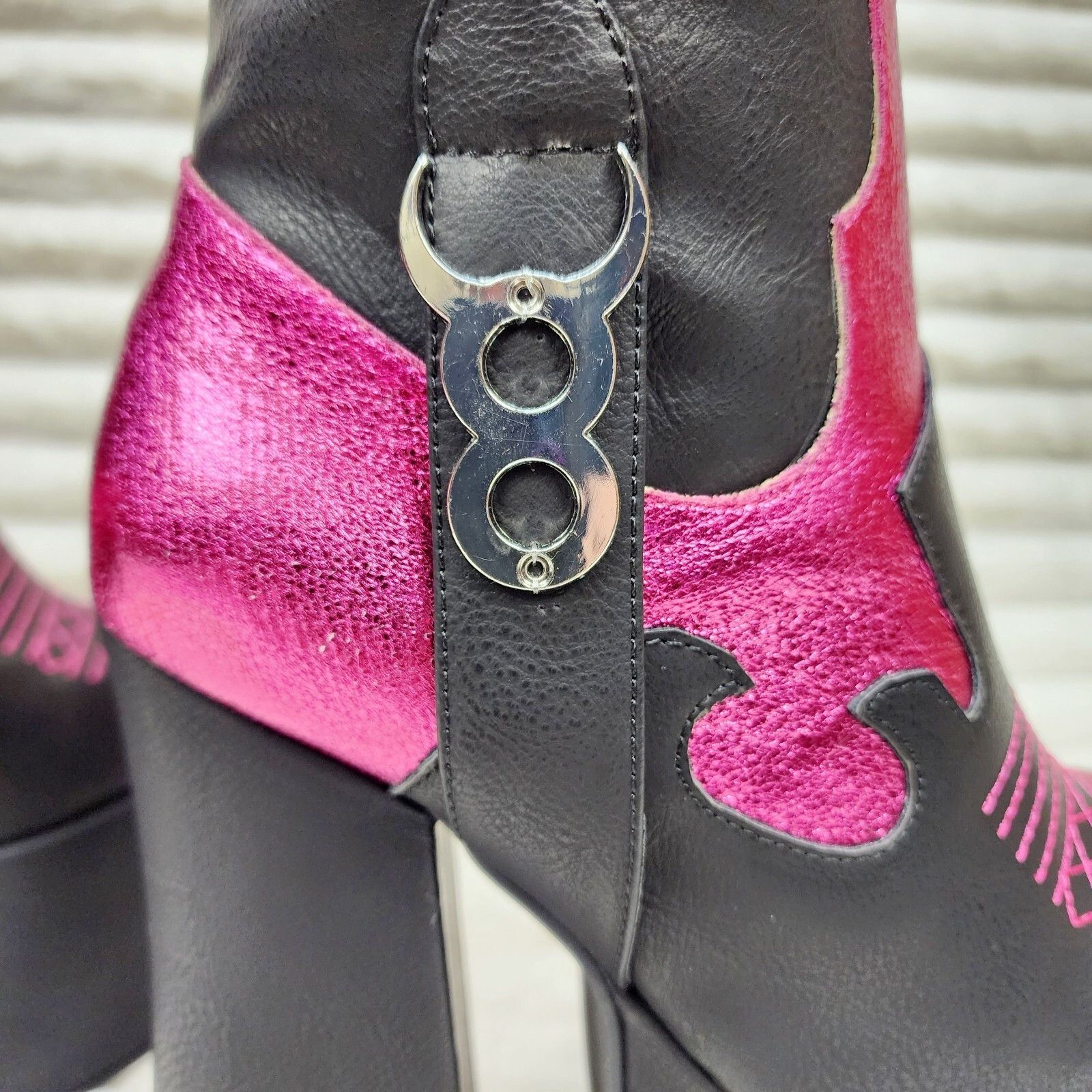 Other Free Your Mind Western Inspired Platform Chunky Heel Knee Bo Size US 10 / IT 40 - 9 Thumbnail
