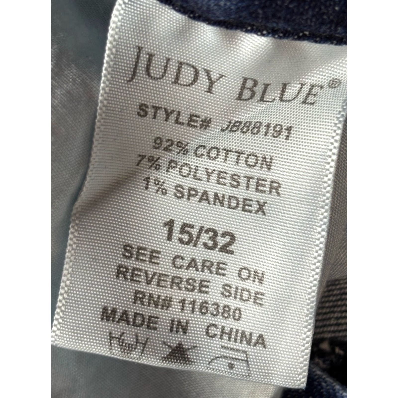 Vintage Judy Blue Relaxed Fit Womens Jeans Size 15 32 Blue Stretch Distressed Raw Hem Womens Size 24" / US 00 / IT 34 - 8 Thumbnail