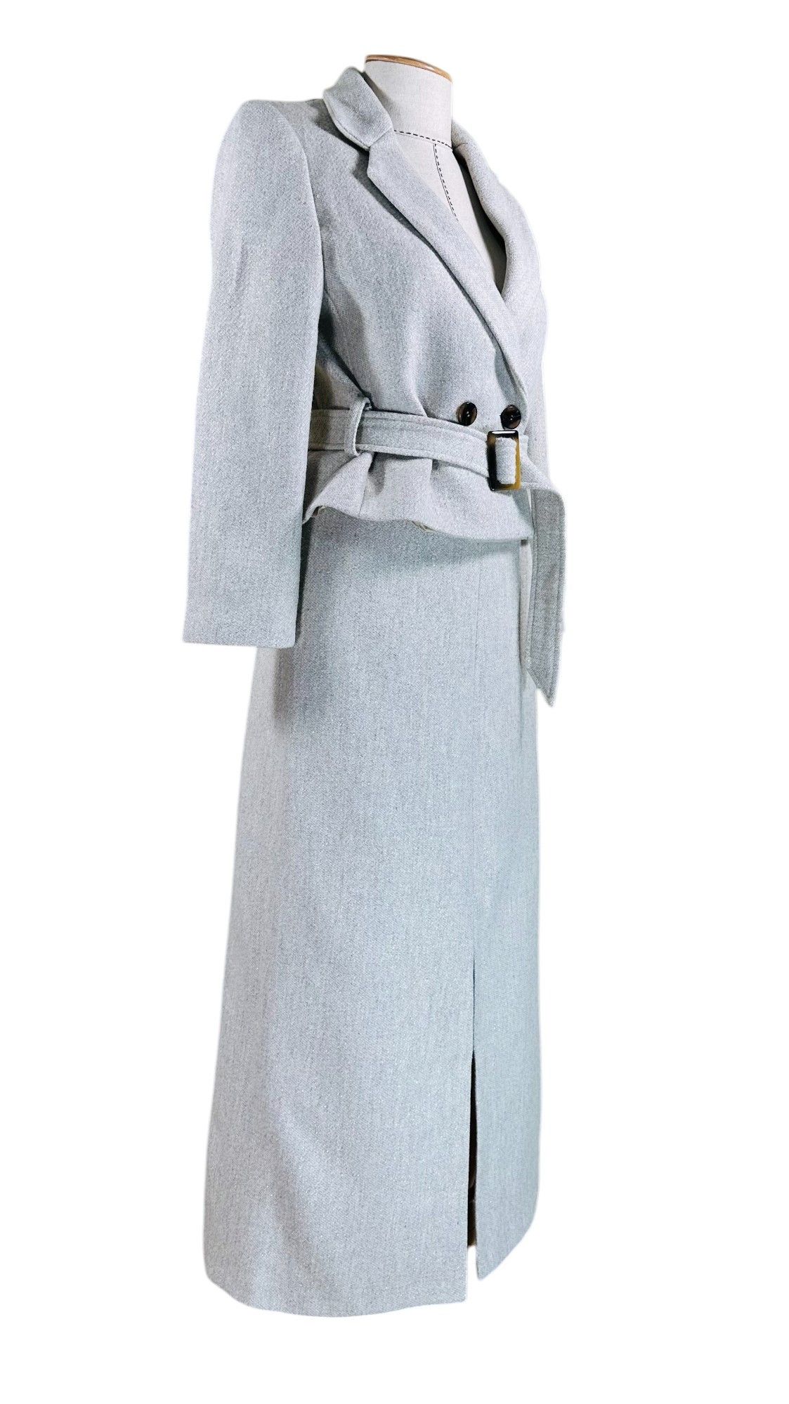 ba&sh Suit Jacket and Skirt Grey Size S / US 4 / IT 40 - 3 Thumbnail