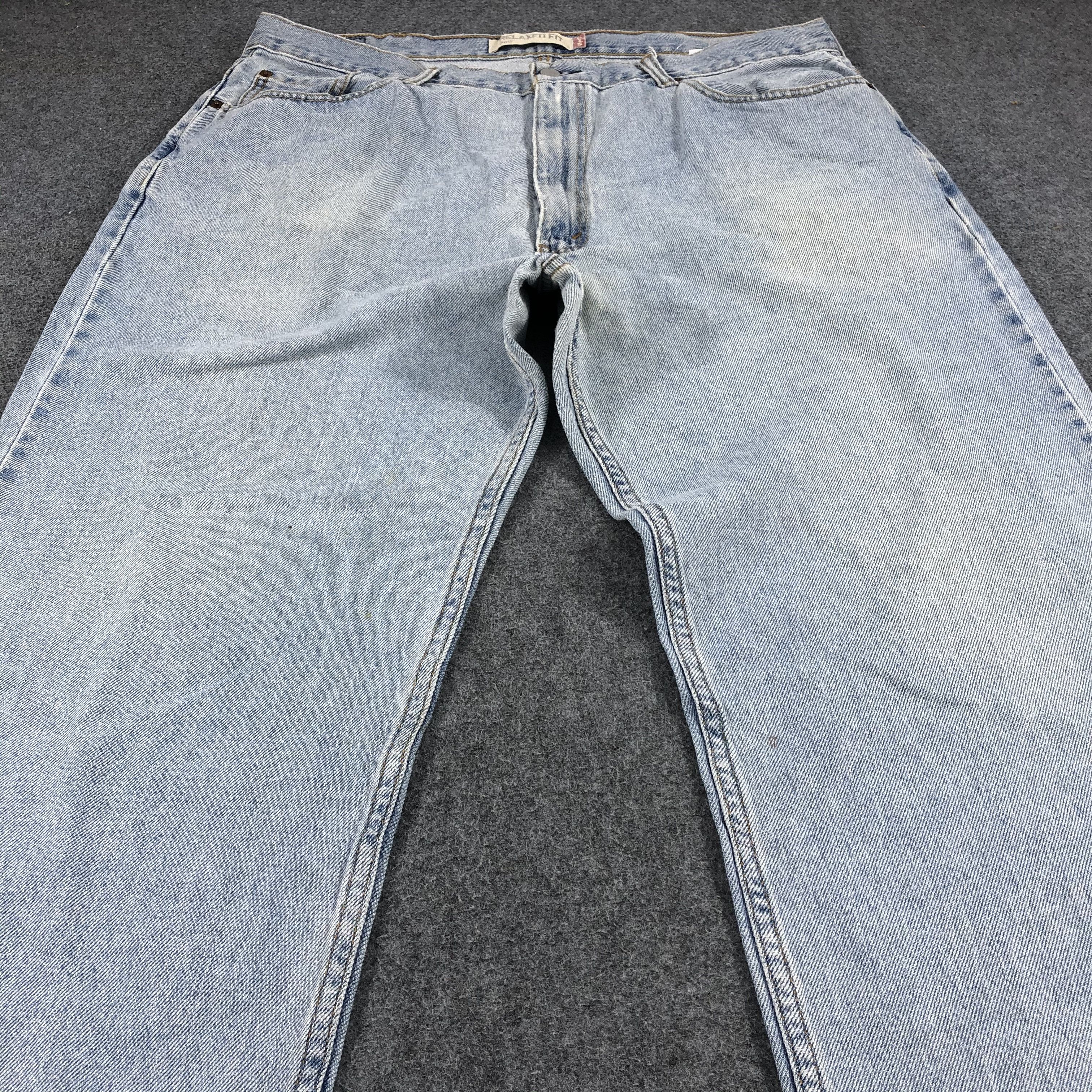 Levi's Vintage Levis Jeans Lot 550 Light Wash Denim-J963 Size US 39 - 3 Thumbnail