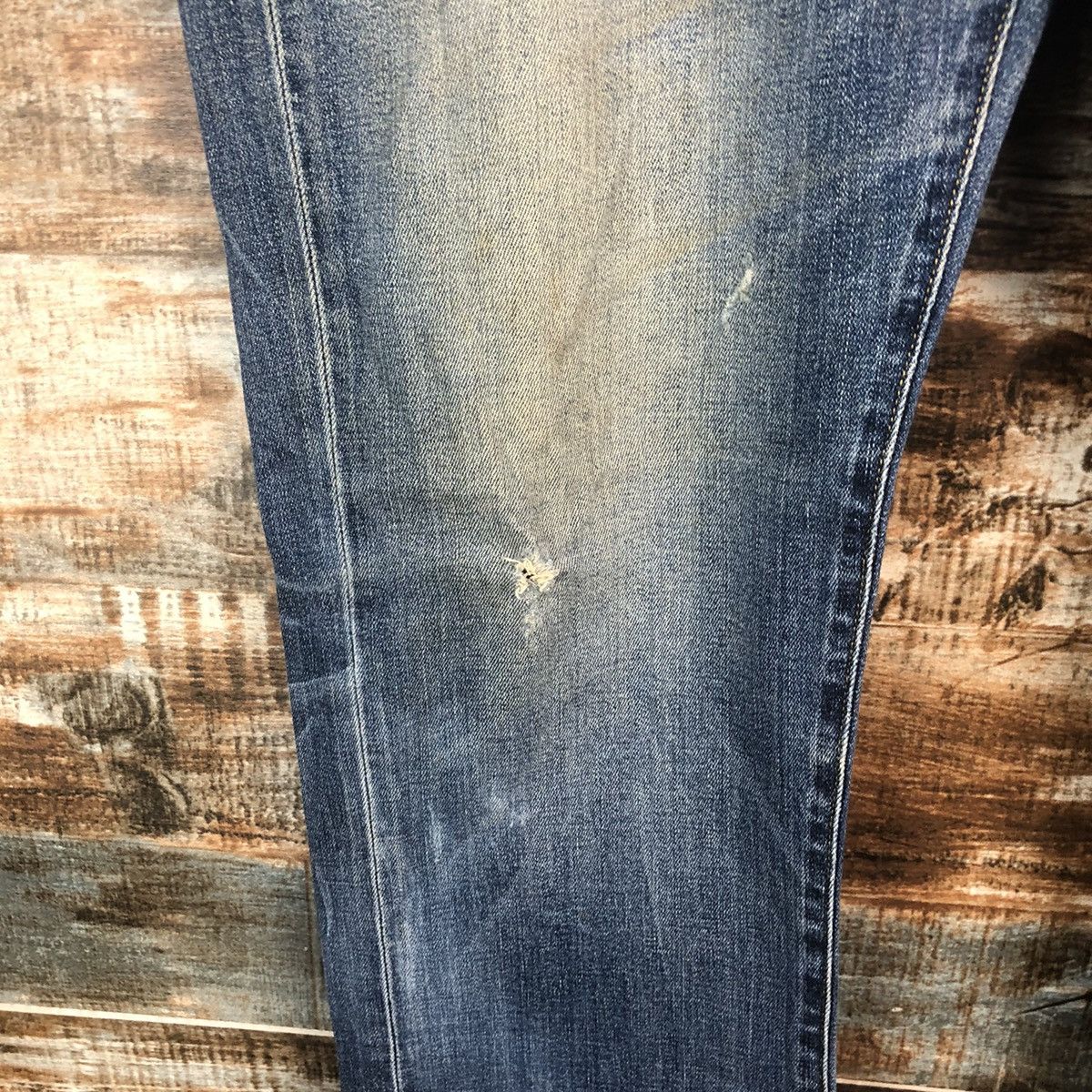 Japanese Brand DL Uniqlo Blue Vintage Denim Pants #C294 Size US 36 / EU 52 - 10 Thumbnail