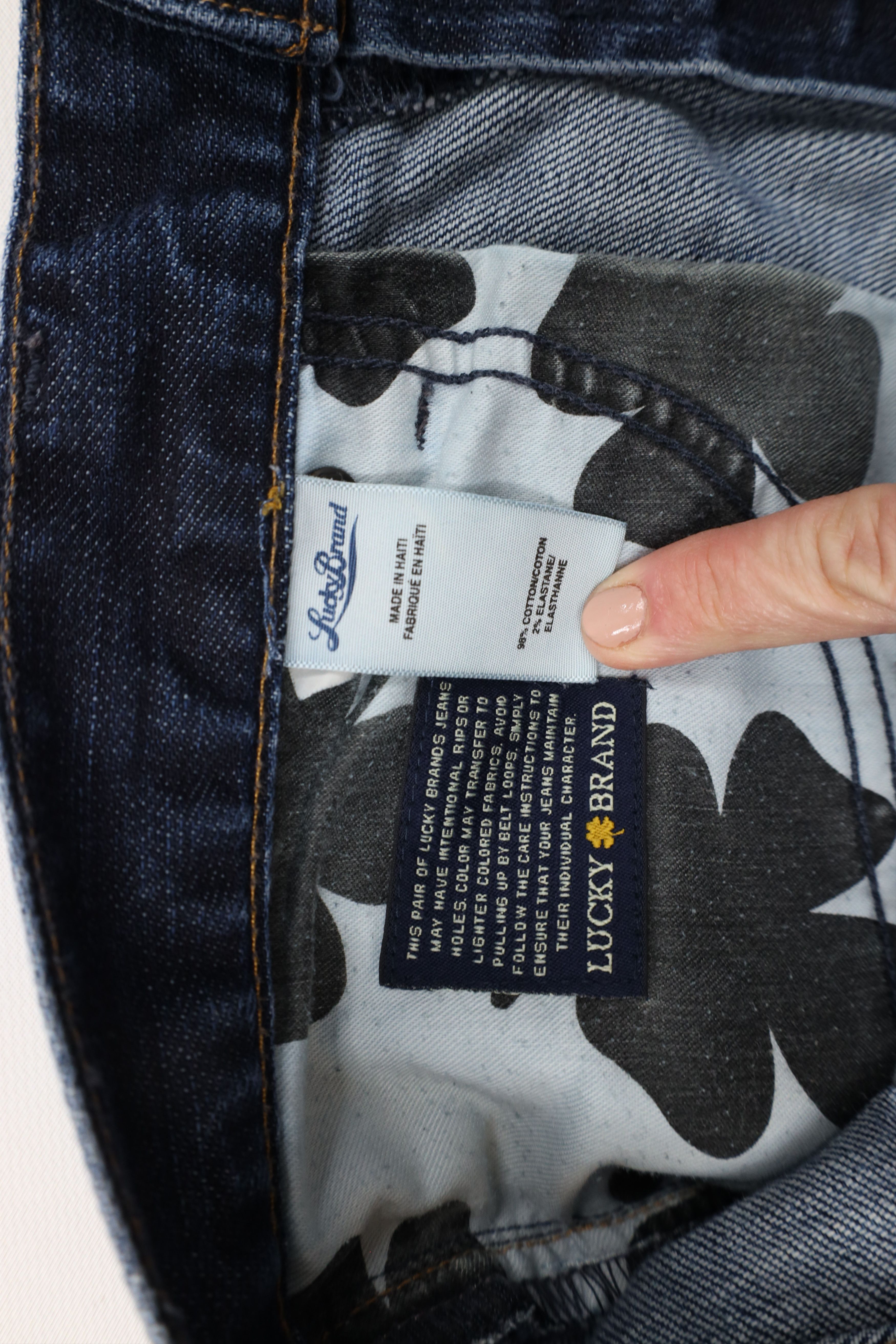 Lucky Brand × Vintage Vintage Y2K Lucky Brand Original Straight Leg Denim Jeans Size US 33 - 8 Thumbnail