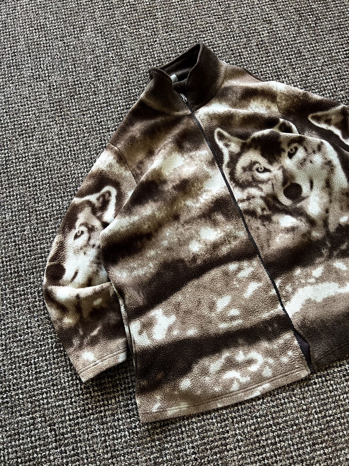 Vintage Vintage Style Wolf Fleece jacket Y2K 90’s Made in USA Size US XL / EU 56 / 4 - 6 Thumbnail