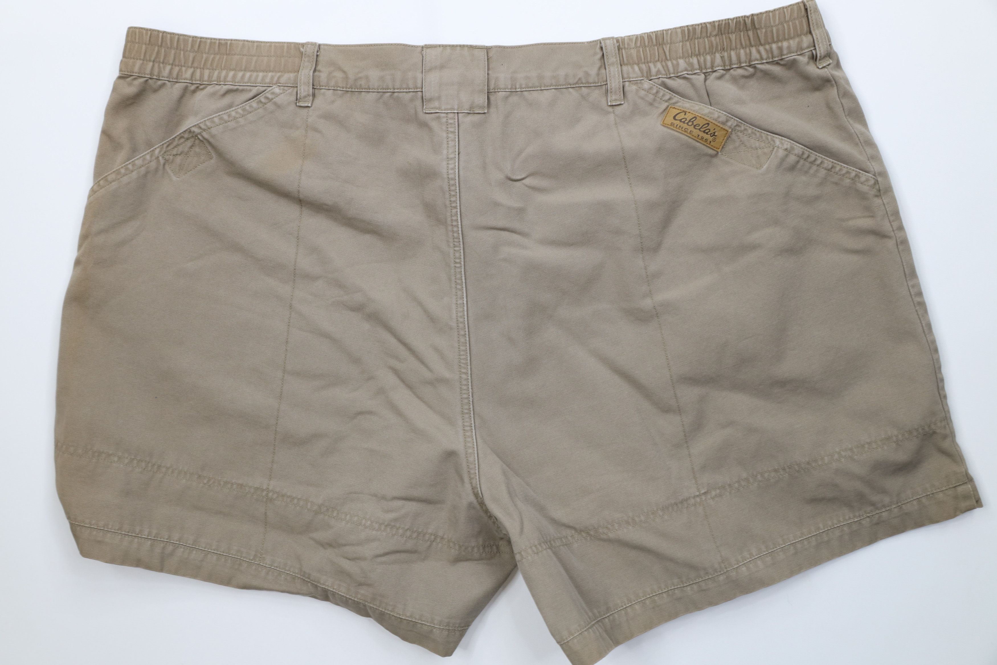 Cabelas Vintage Cabelas Knee Trekking Hiking Cargo Shorts Beige Size US 44 / EU 60 - 12 Thumbnail