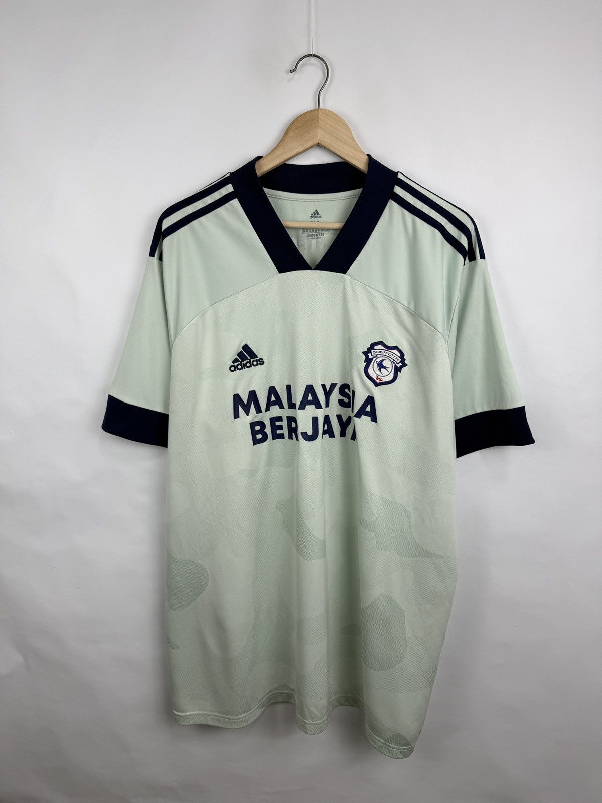Adidas 🇬🇧 2022/2021 Adidas Cardiff City Fc Away Kit Soccer Jersey Size US XXL / EU 58 / 5 - 2 Thumbnail