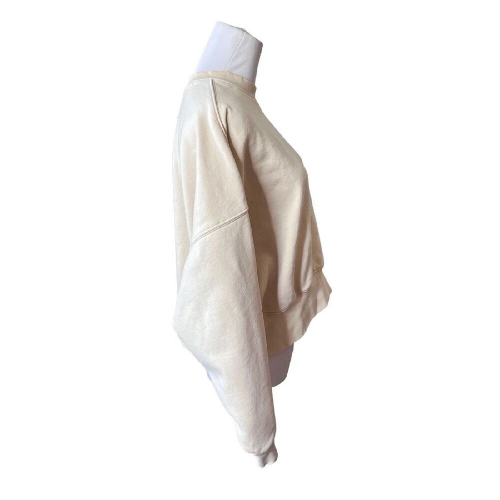 Adidas Adidas Feelcozy Essential Logo Sweatshirt 8 Cream Loose Fit Size M / US 6-8 / IT 42-44 - 3 Thumbnail