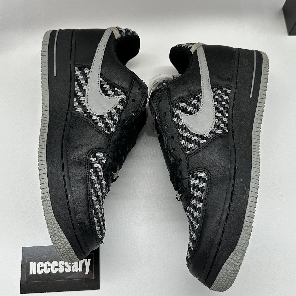 Nike Vintage Nike Air Force 1 Premium Woven Grey Size US 9 / EU 42 - 9 Thumbnail