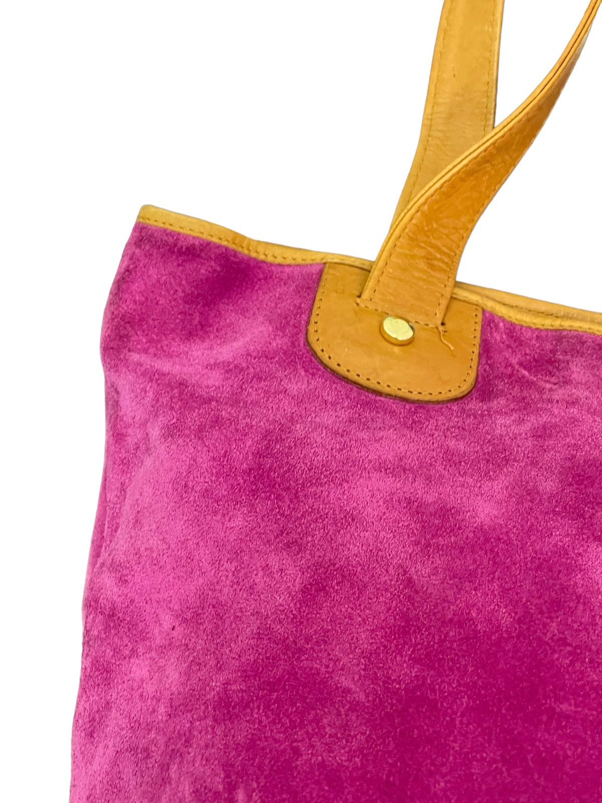 Japanese Brand Full Leather Suede LCalo Italy Shoulder Bag 2🟩 Size ONE SIZE - 10 Thumbnail