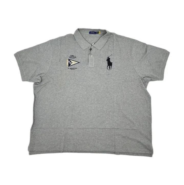 Polo Ralph Lauren Polo Ralph Lauren Grey Short Sleeve Polo with Embroidery. Size US XL / EU 56 / 4 - 1 Thumbnail