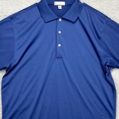 Peter Millar Peter Millar Shirt Mens Large Summer Comfort Blue Golf Polo Short Sleeve Rugby Size US L / EU 52-54 / 3 - 2 Thumbnail