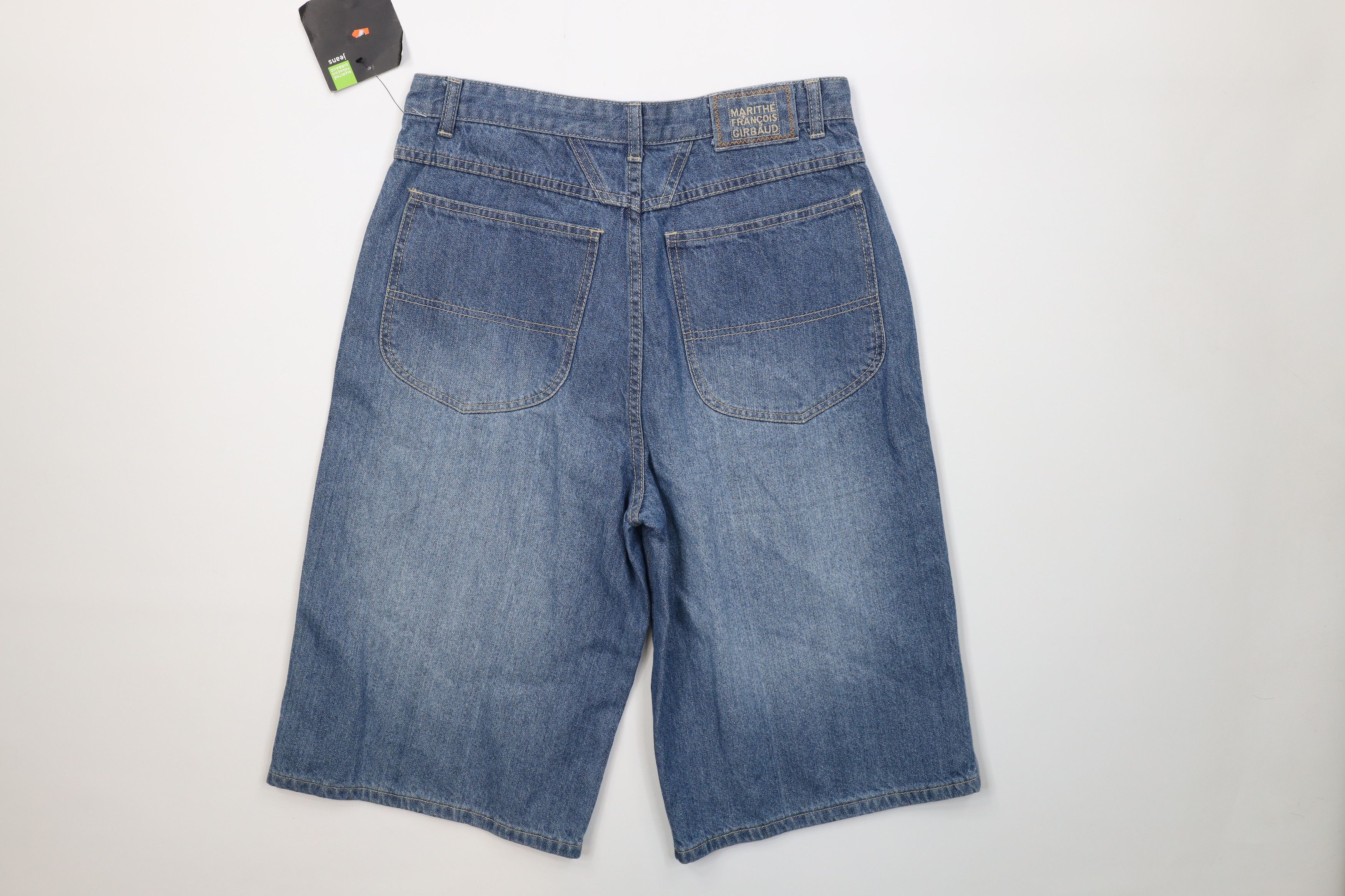 Marithe + Francois Girbaud Deadstock Vintage 90s Marithe Francois Girbaud Denim Shorts Size US 31 - 7 Thumbnail
