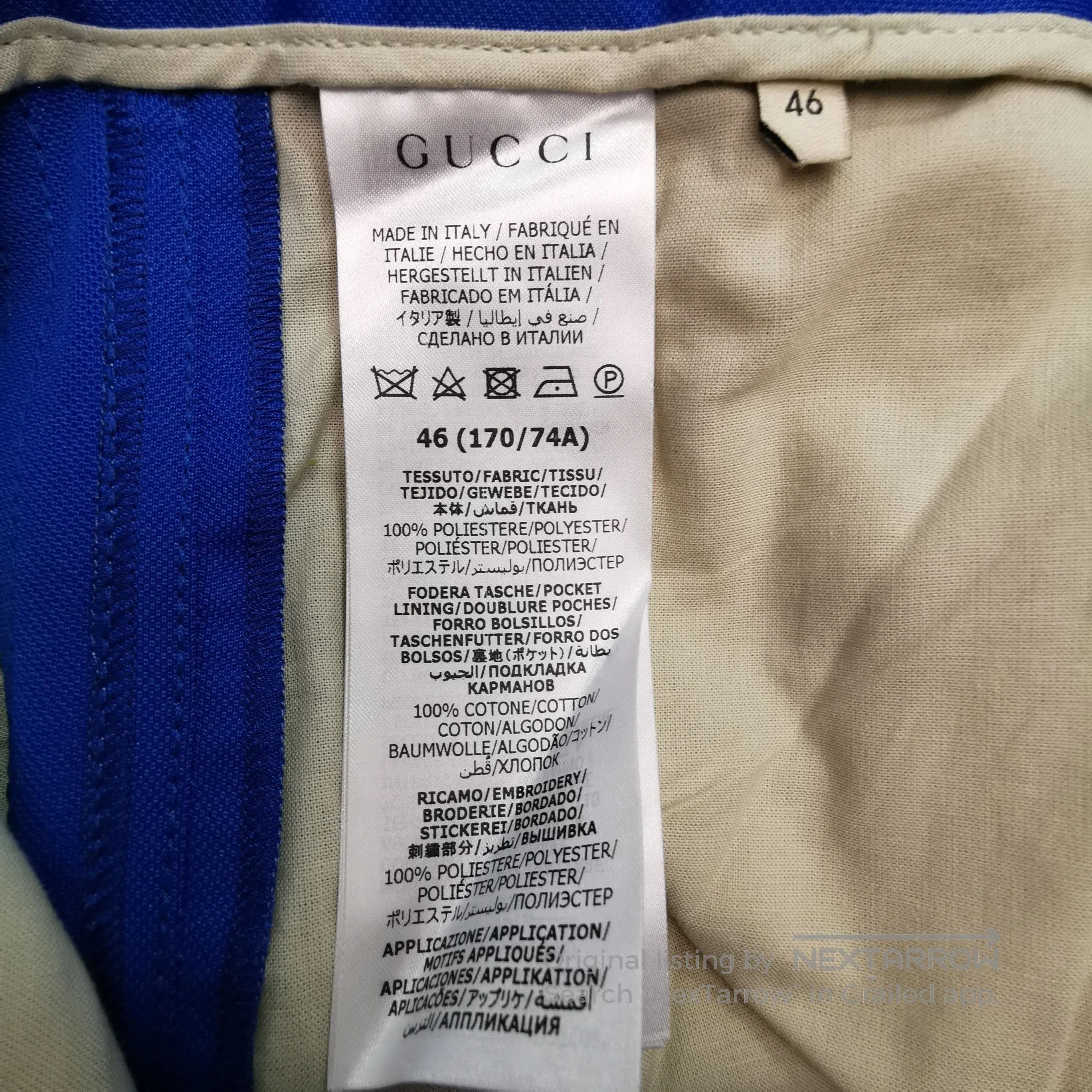 Gucci Gucci x Adidas Blue Logo Shorts XL. Size US 36 / EU 52 - 7 Thumbnail