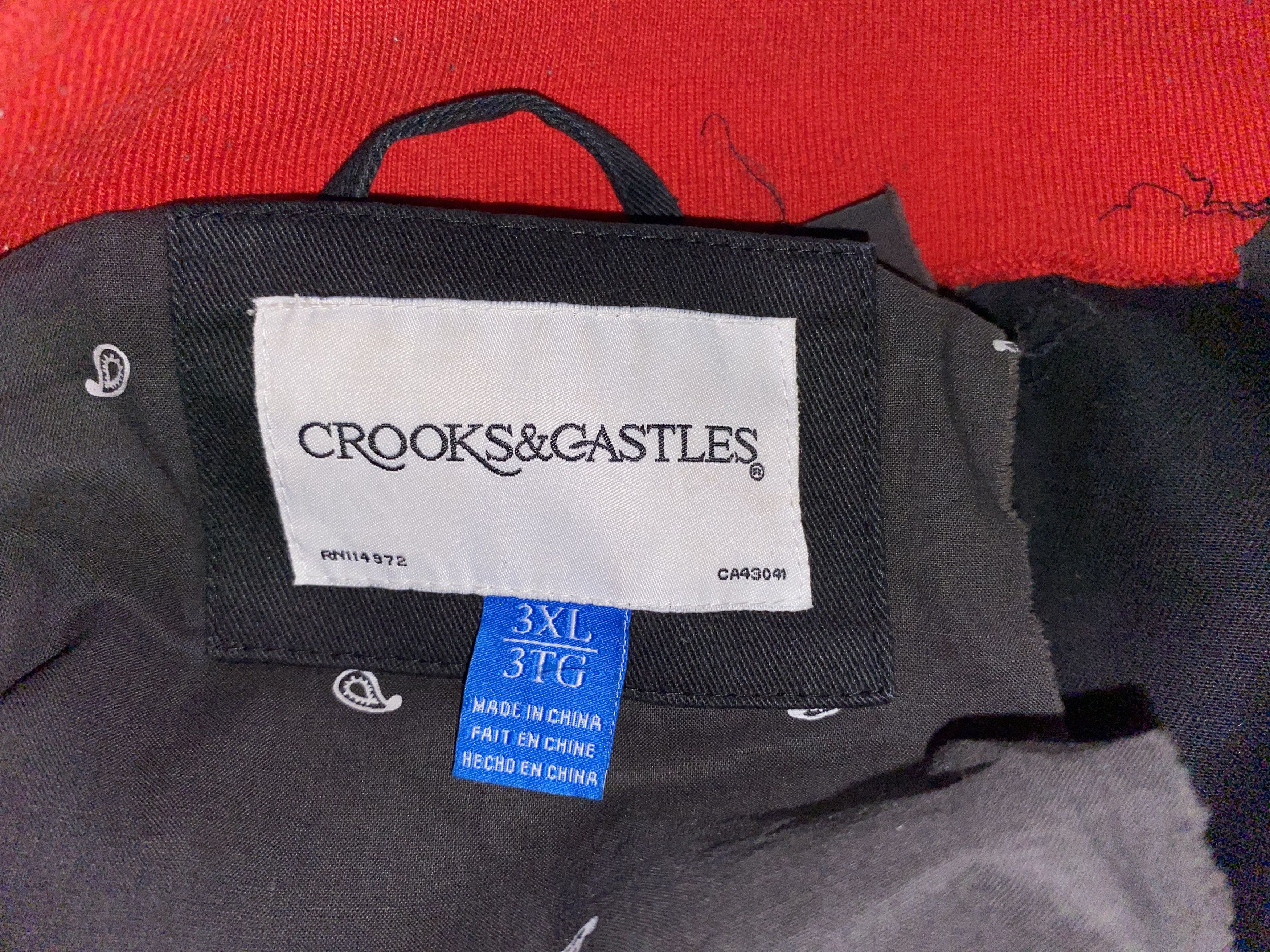 Crooks & Castles × Vintage Crooks and Castles vtg 2012 Varsity Bomber Jacket FLAW 3XL 2 Size US XXL / EU 58 / 5 - 12 Thumbnail
