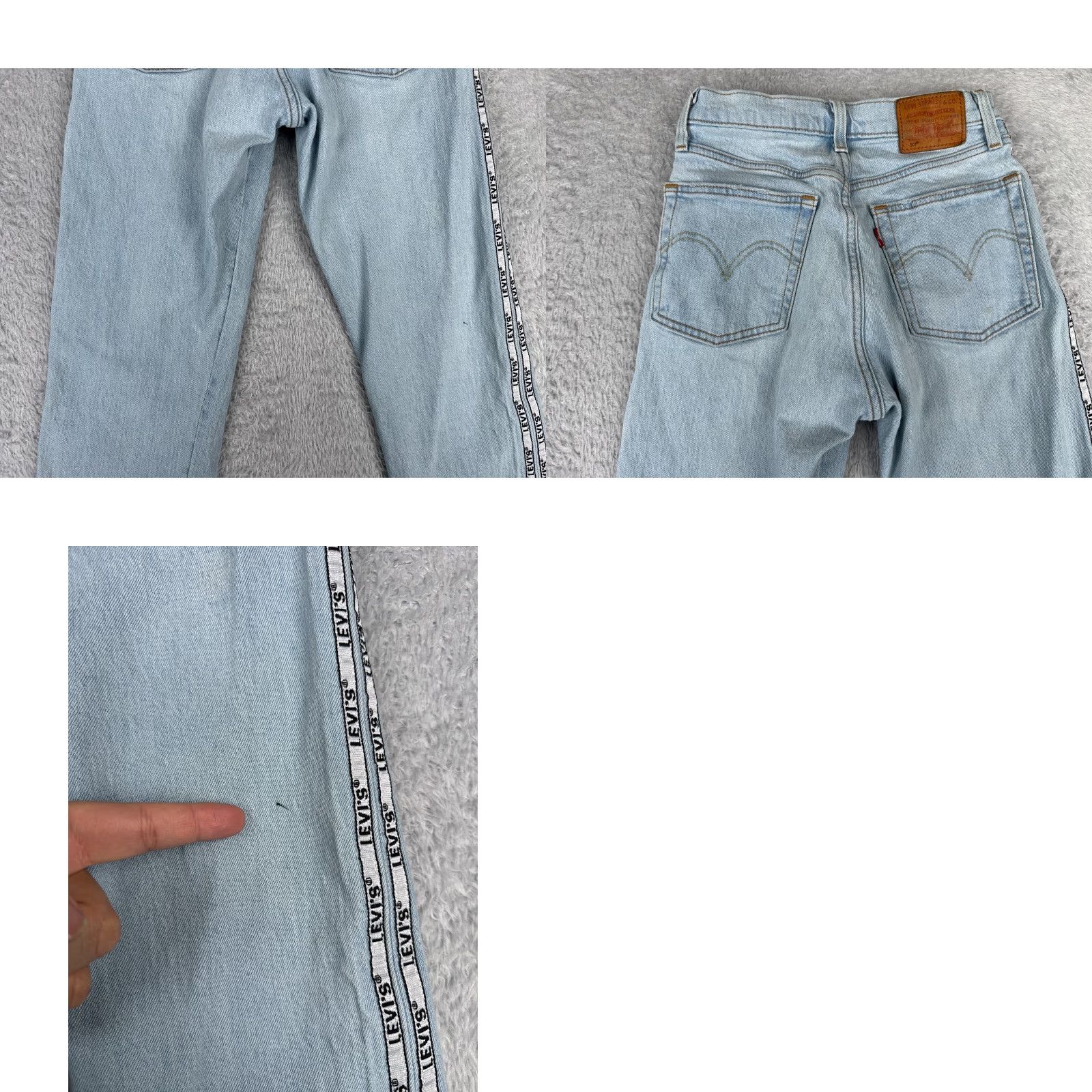 Levi's Levi's Jeans Womens 24 Blue Denim 501 Original Cropped Premium Big E 24x25 Size 42" / US 20 - 11 Thumbnail
