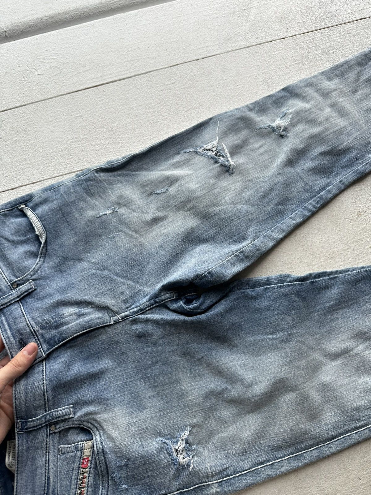 Diesel 🚨Gothic Diesel Regular Slim relax Flared Jeans Womens Size 31" - 4 Thumbnail